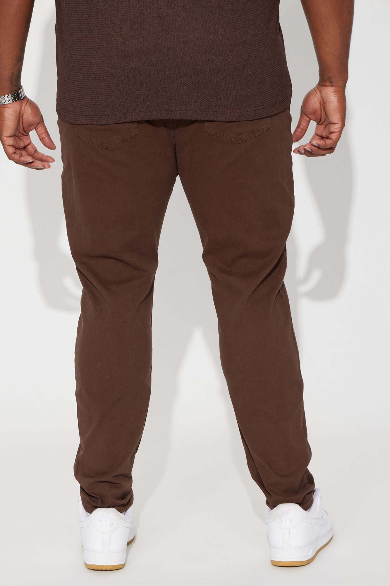 Mac Chino Skinny 5 Pocket Pants - DarkBrown