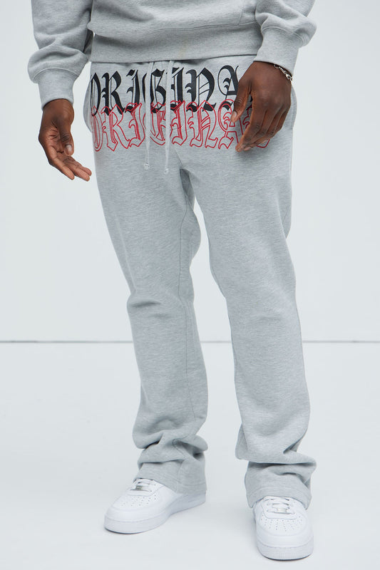 Tyson Original Skinny Flare Sweatpants - Heather Grey