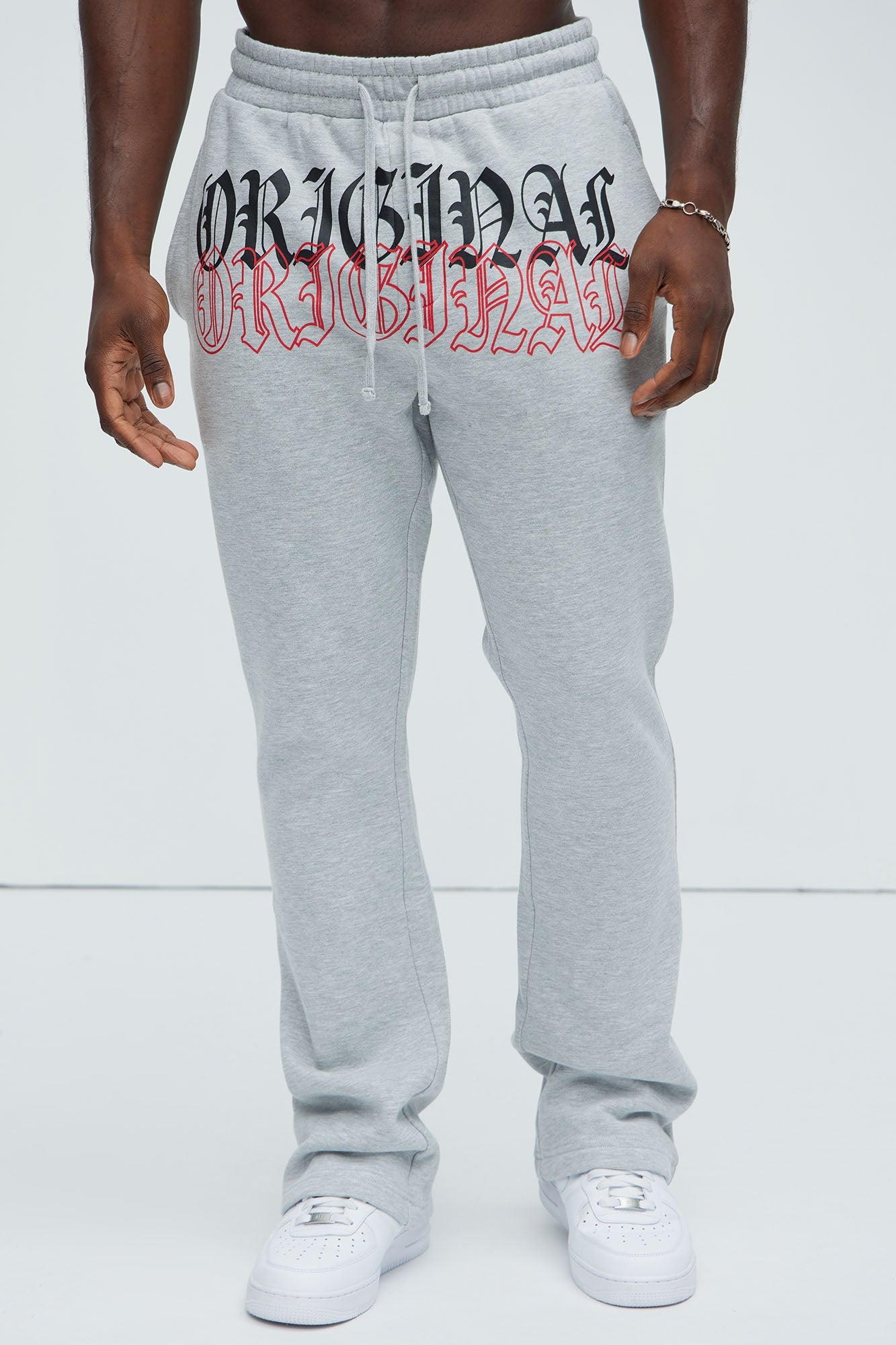 Tyson Original Skinny Flare Sweatpants - Heather Grey