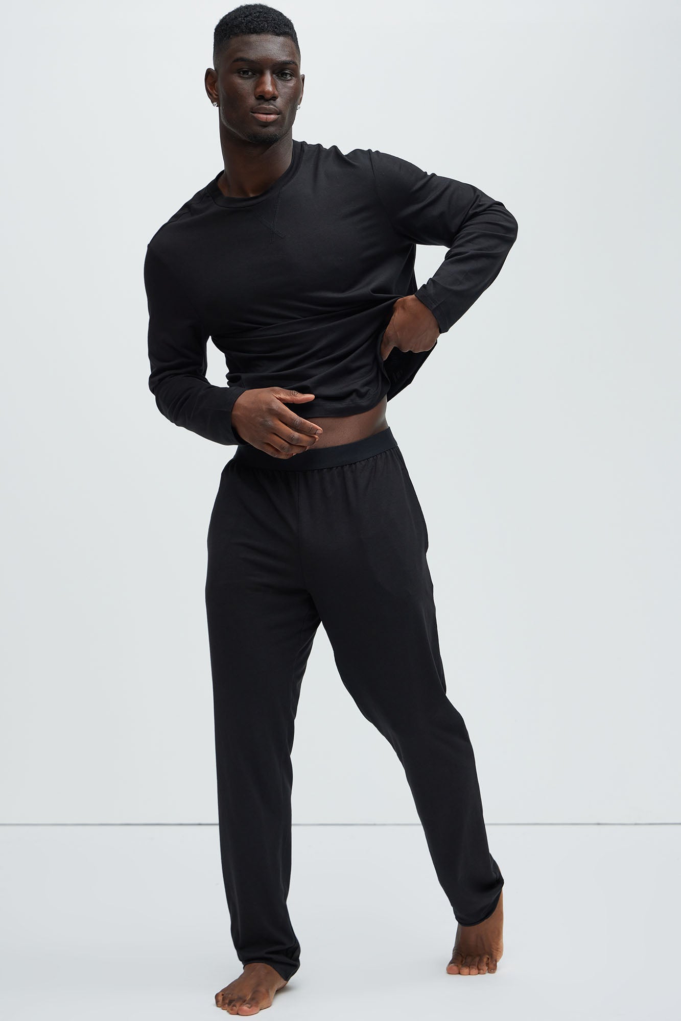 Essential Modal Lounge Pants - Black