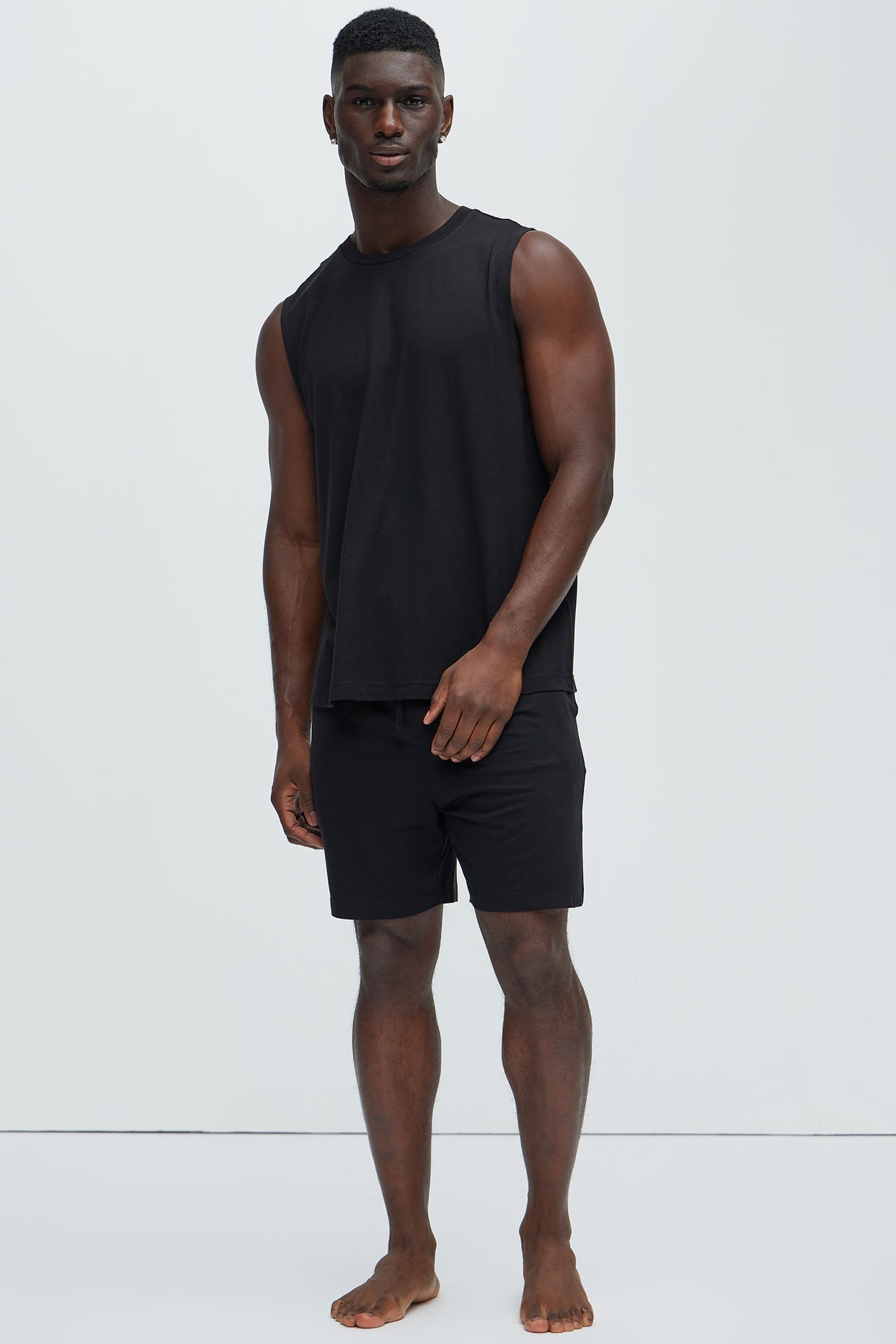 Essential Modal Lounge Shorts - Black