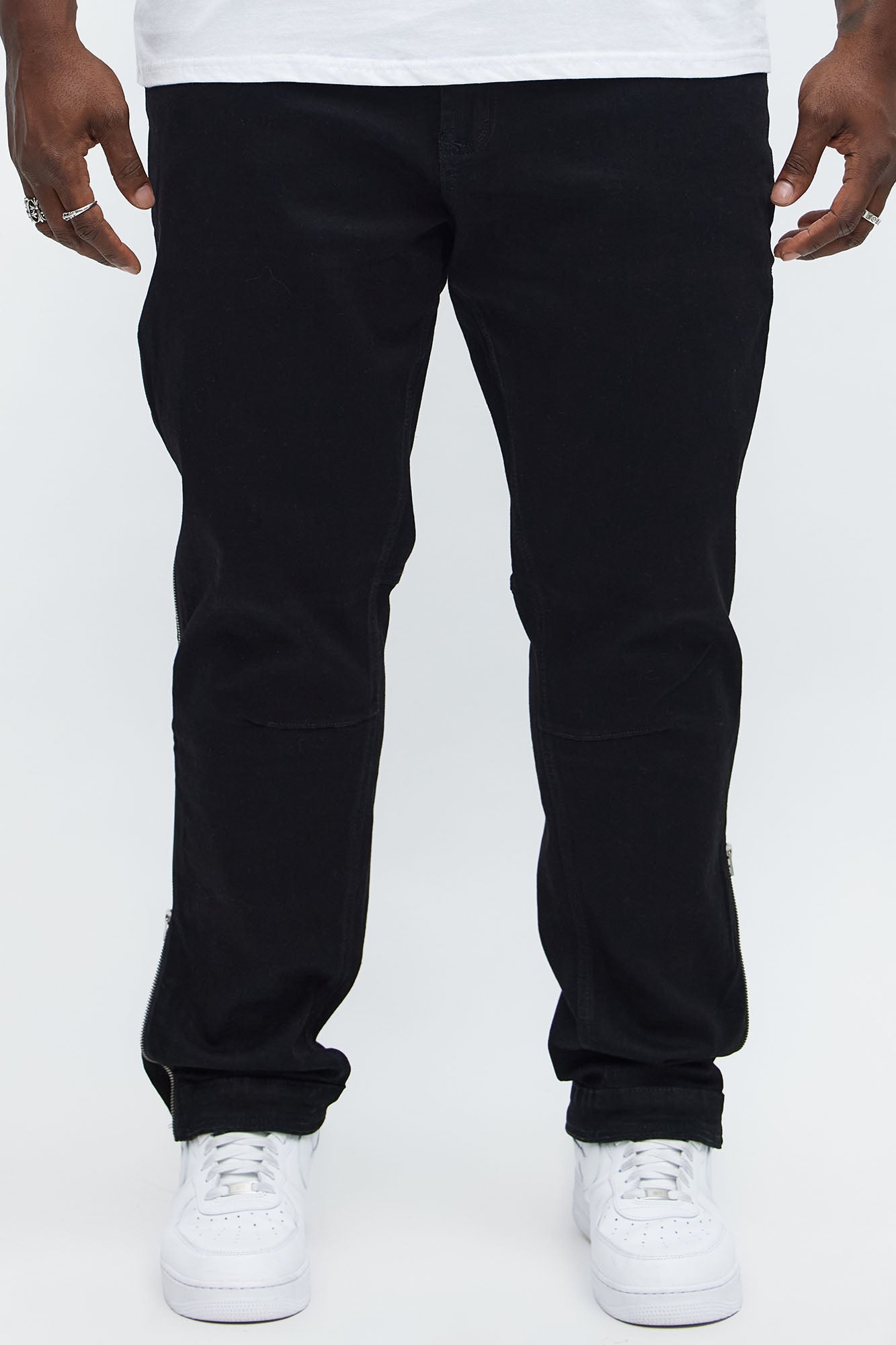 Slim Convertible Zip Me Down Jeans - Black