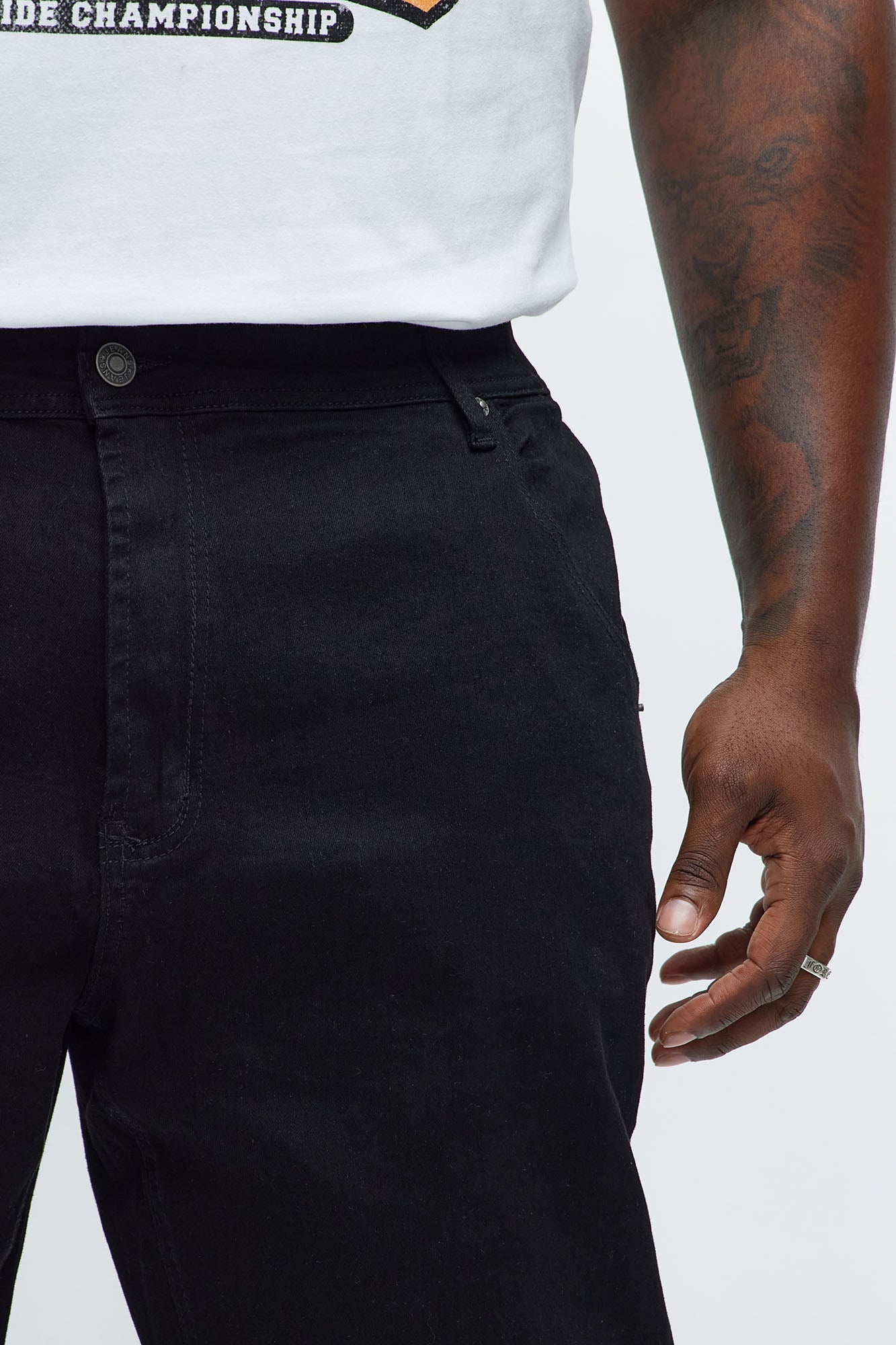 Slim Convertible Zip Me Down Jeans - Black