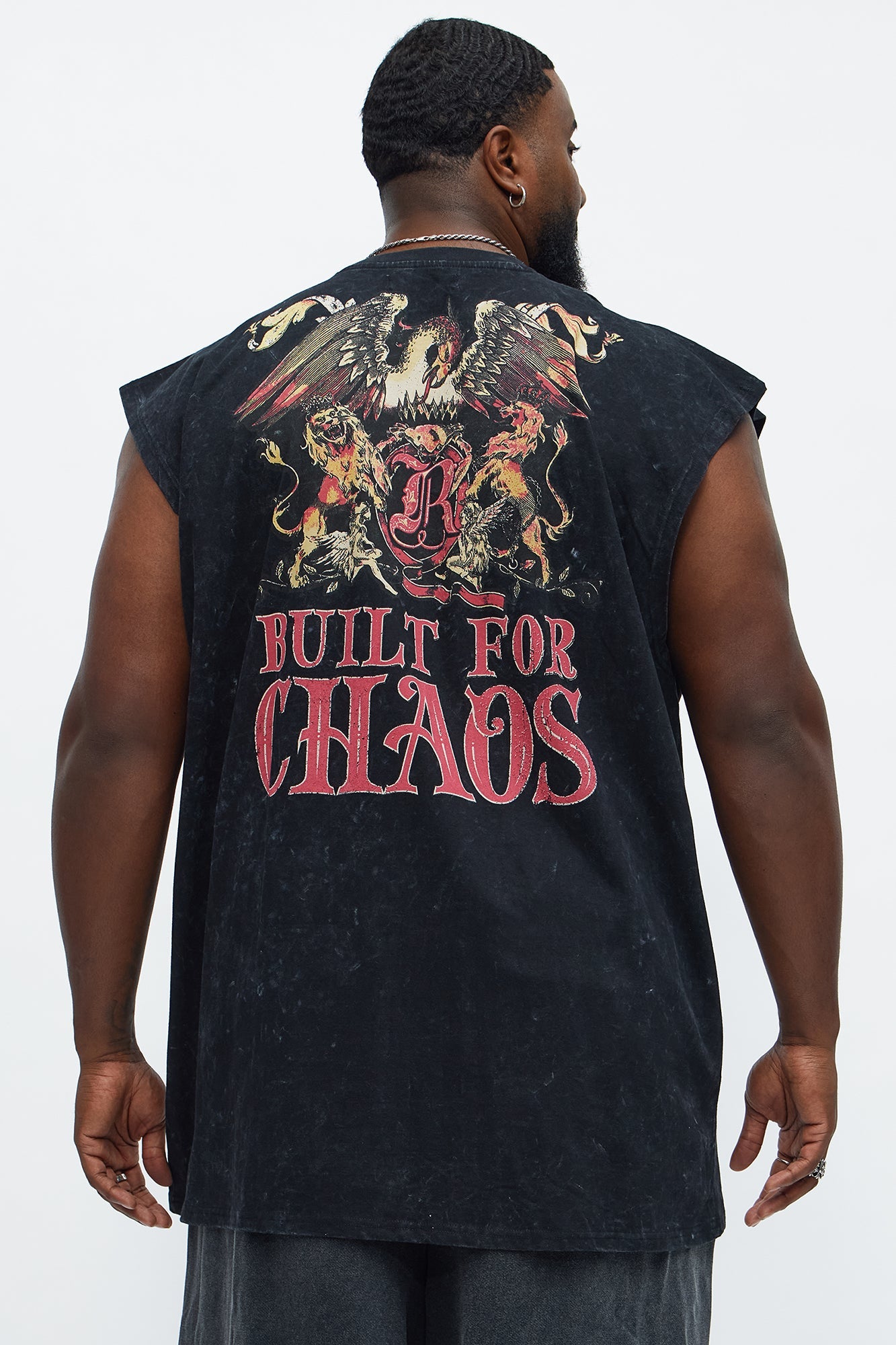 Built For Chaos Muscle Tee - Grey