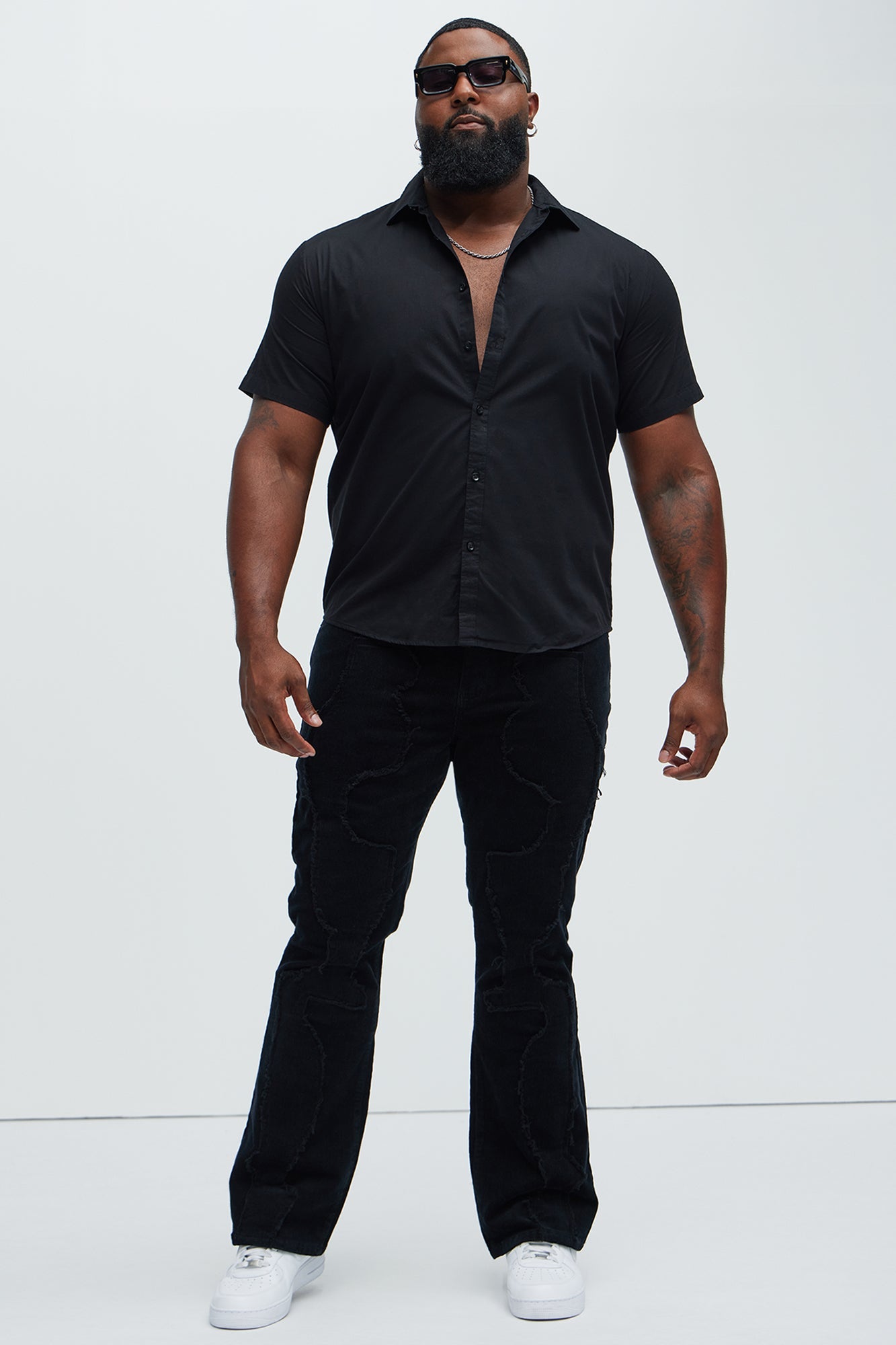Ryland Short Sleeve Button Up Shirt - Black