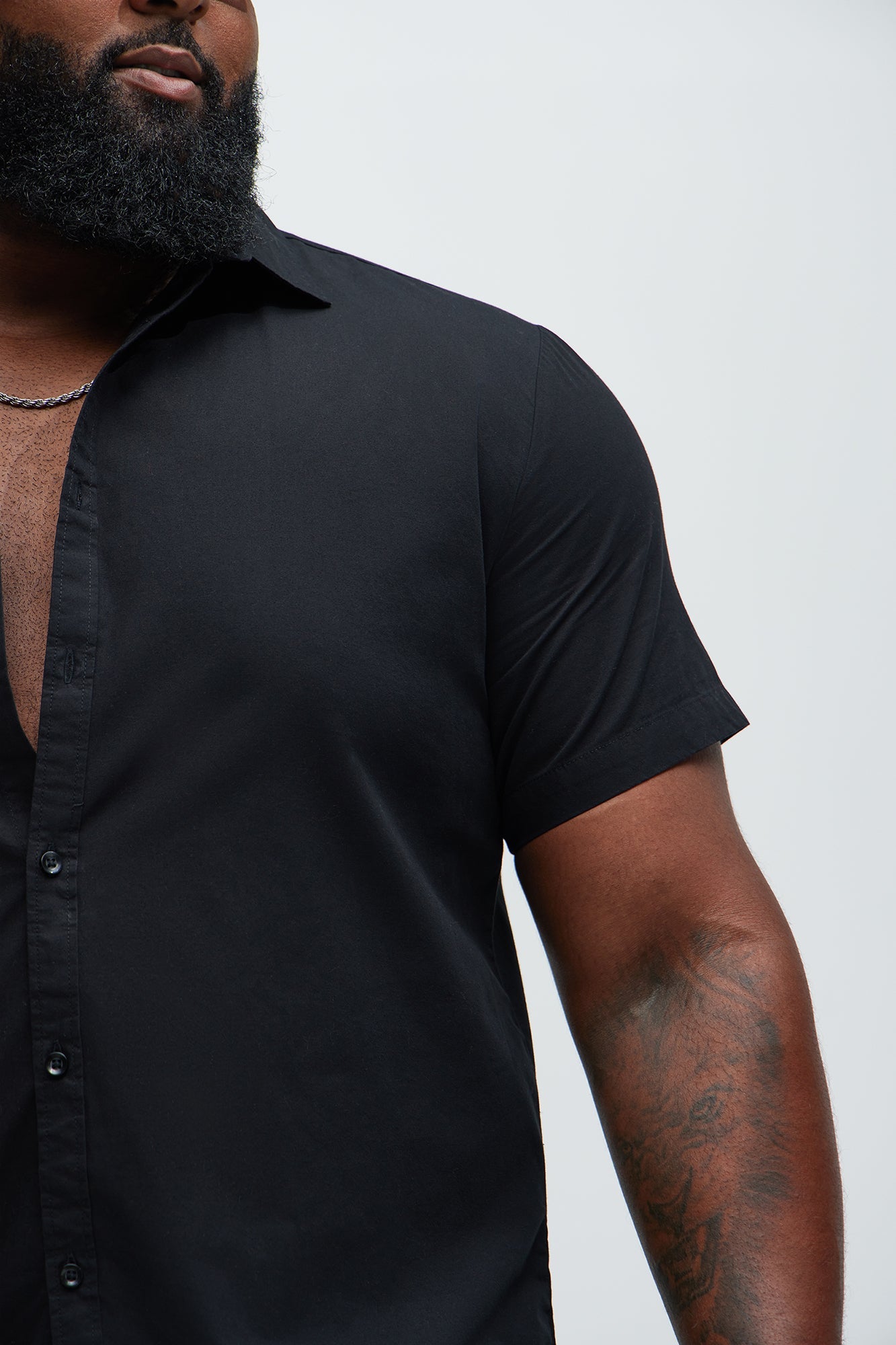 Ryland Short Sleeve Button Up Shirt - Black
