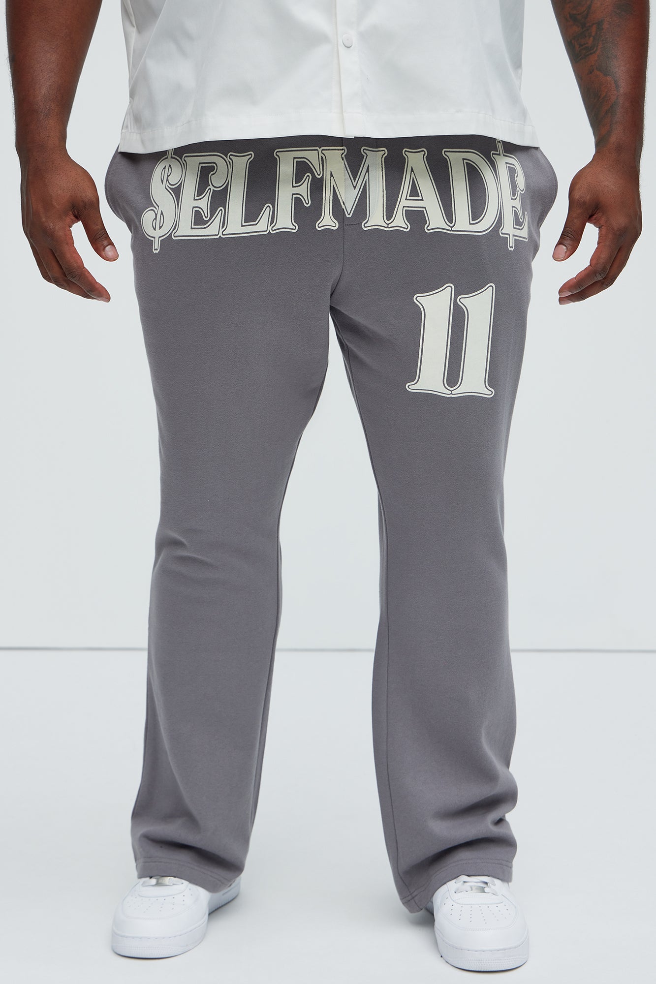 Tyson Self Made Skinny Flare Sweatpants - Grey