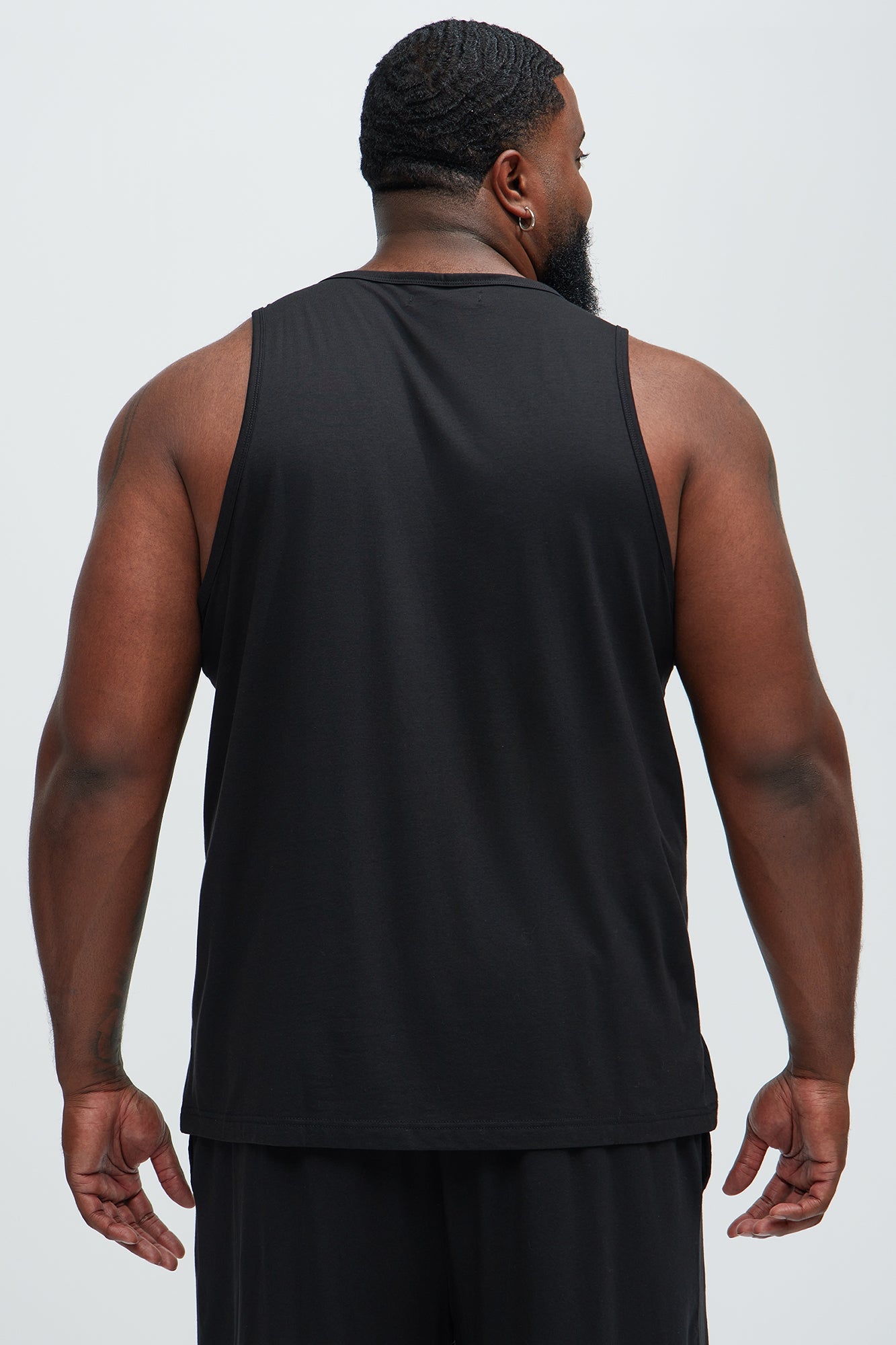 Essential Modal Lounge Tank - Black