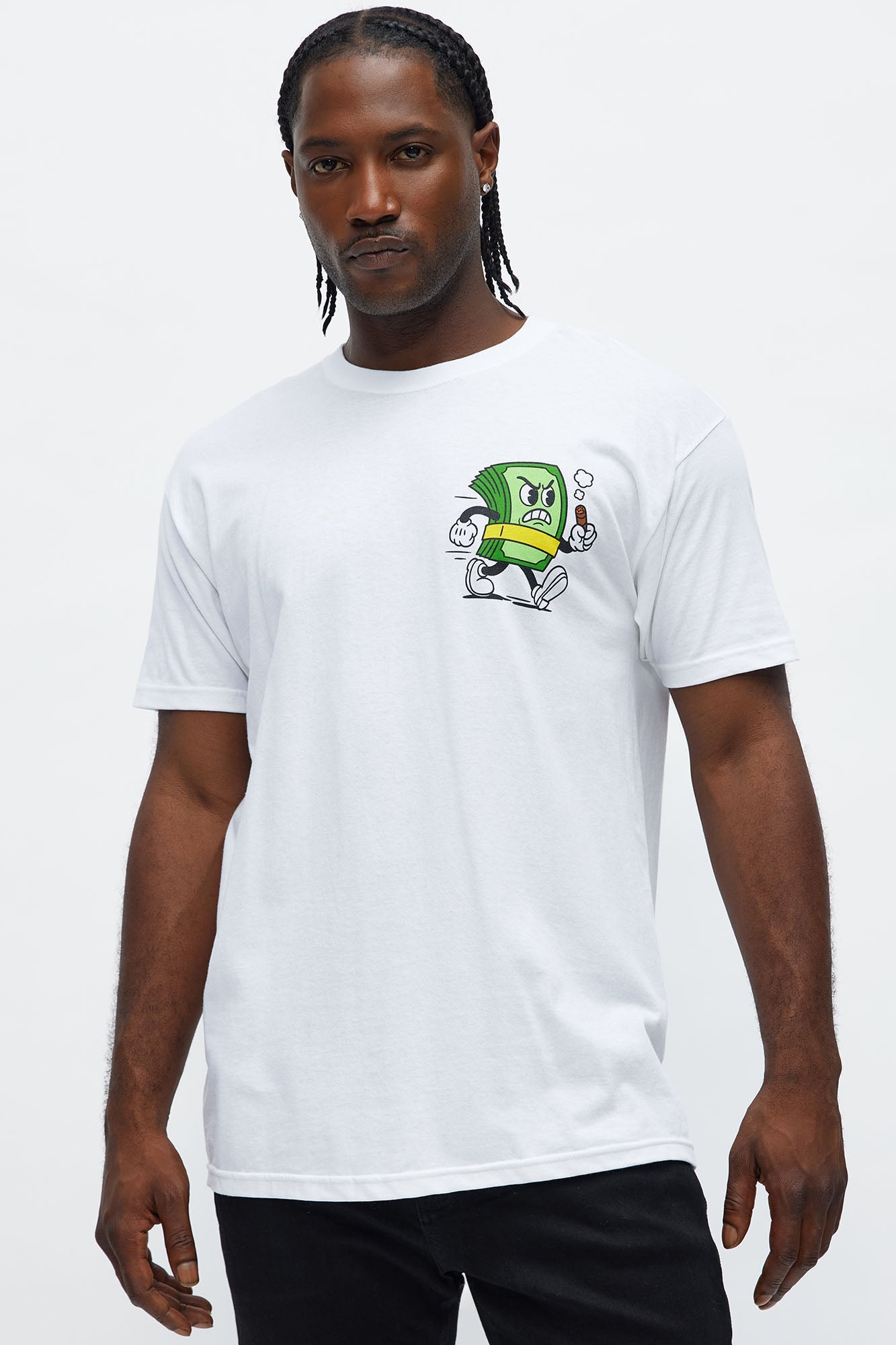 Always Chase The Money Short Sleeve Tee - White
