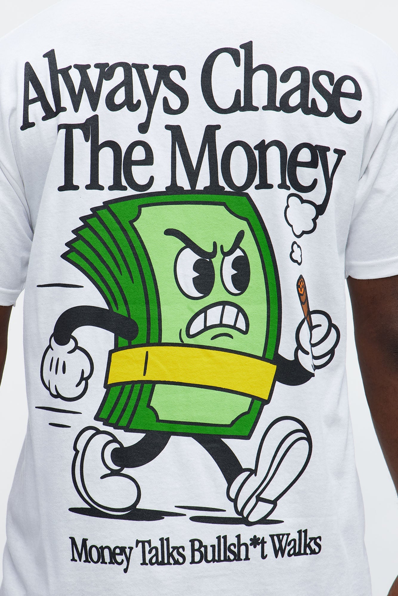 Always Chase The Money Short Sleeve Tee - White