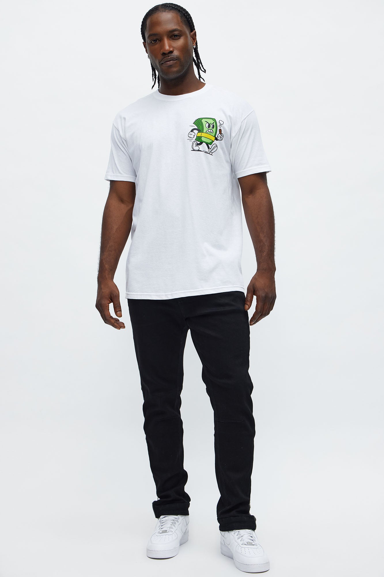Always Chase The Money Short Sleeve Tee - White