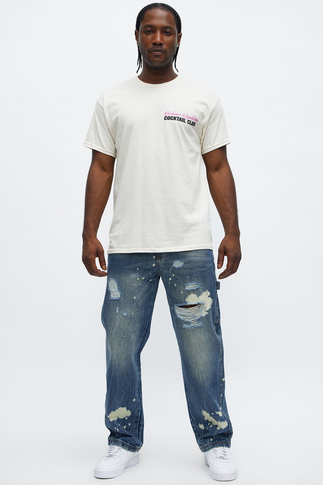 Xclusive Syndicate Short Sleeve Tee - Cream