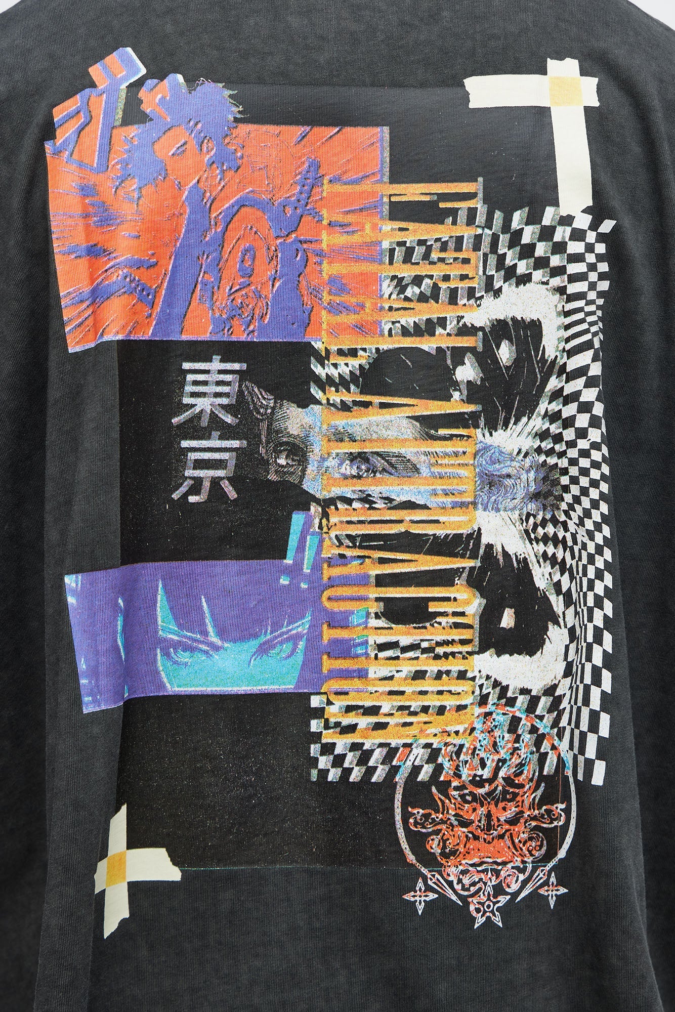 Oversized Fatal Attraction Heavy Jersey Muscle Tee - Charcoal