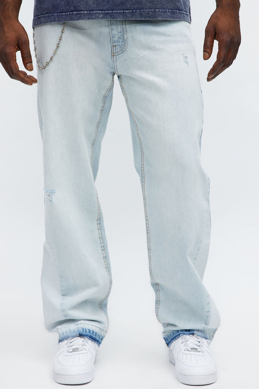 Straight Clean With My Lean Jeans - Light Wash