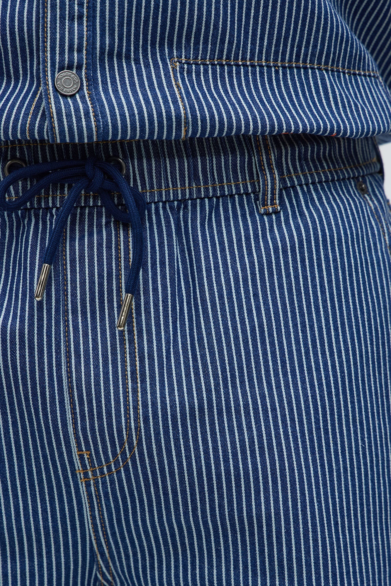 Von Dutch Railroad Relaxed Denim Short - Blue/combo