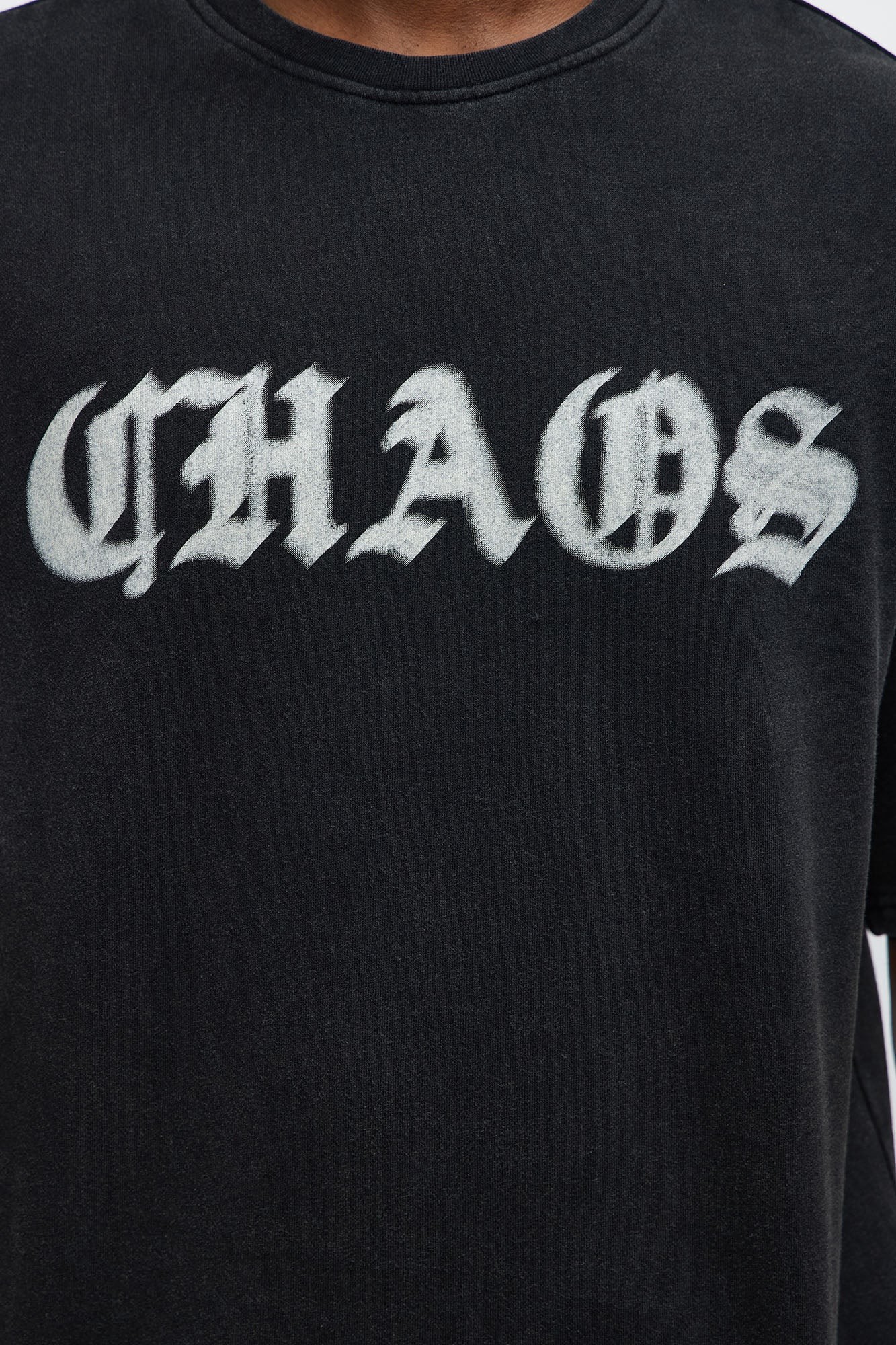 Chaos Oversized Tee - Black