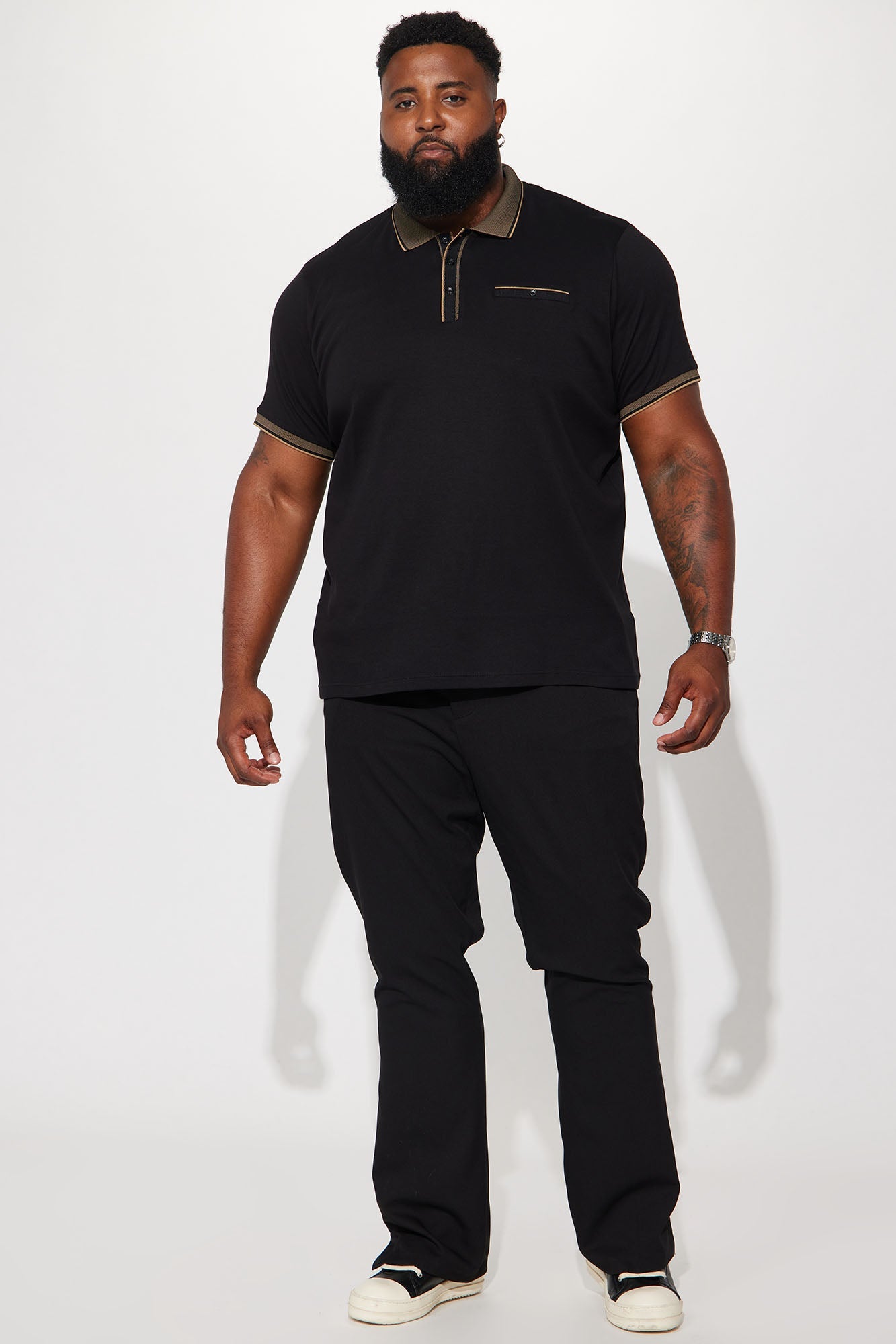 Classy Short Sleeve Polo - Black