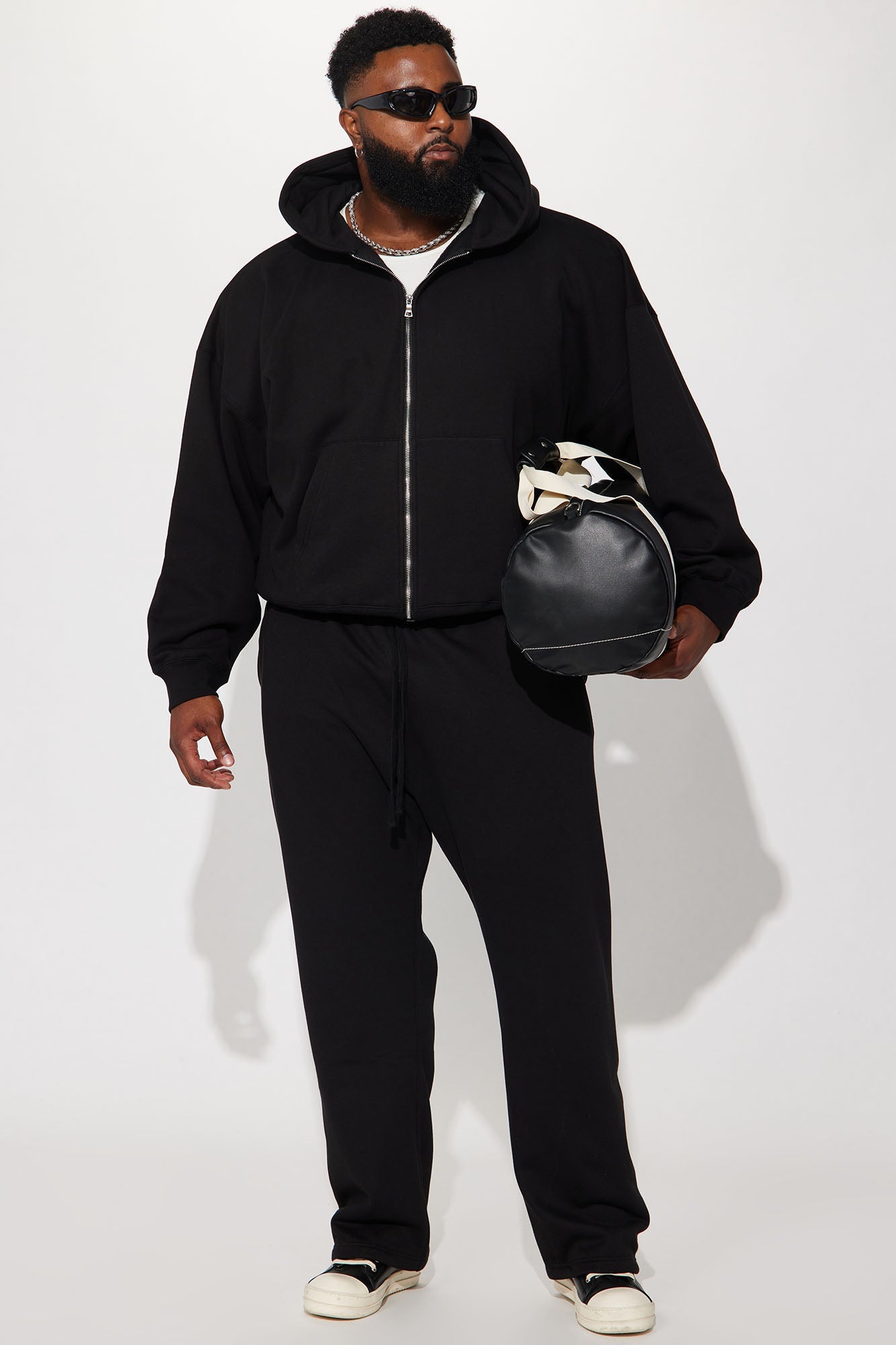 Tyson Heavyweight Straight Sweatpants - Black