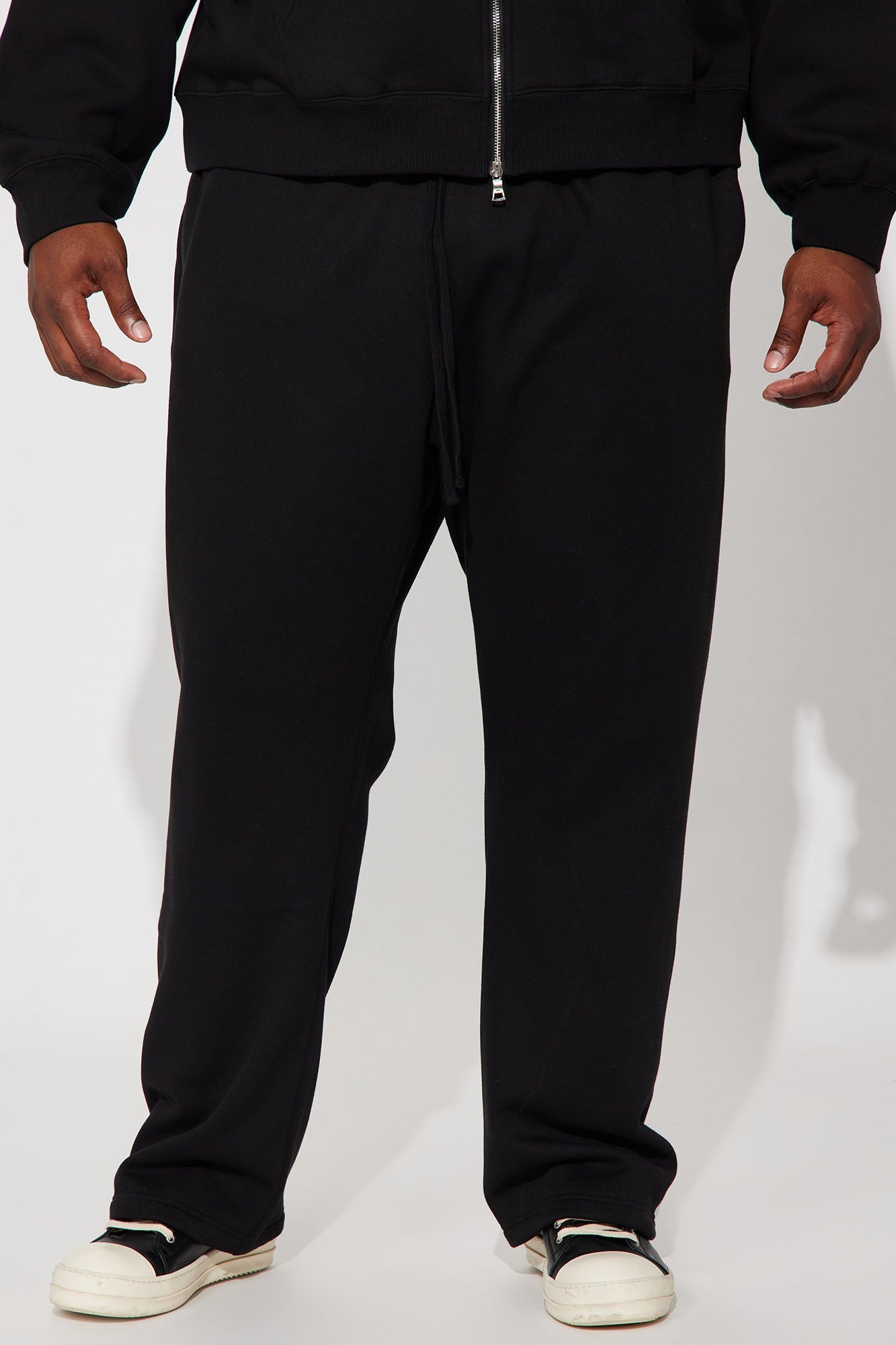 Tyson Heavyweight Straight Sweatpants - Black