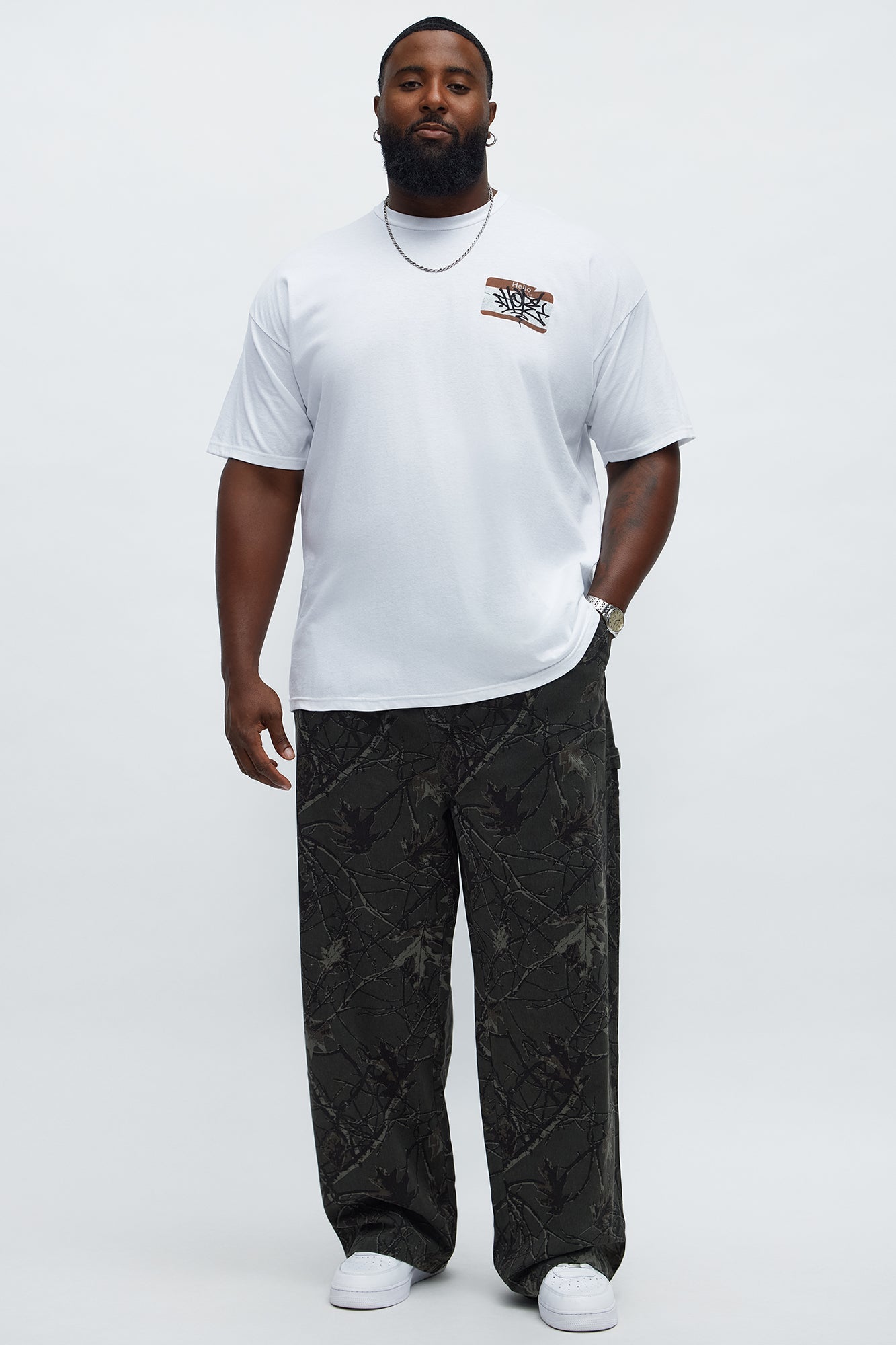 Straight Woodland Mirage Carpenter Pants  - Black Wash