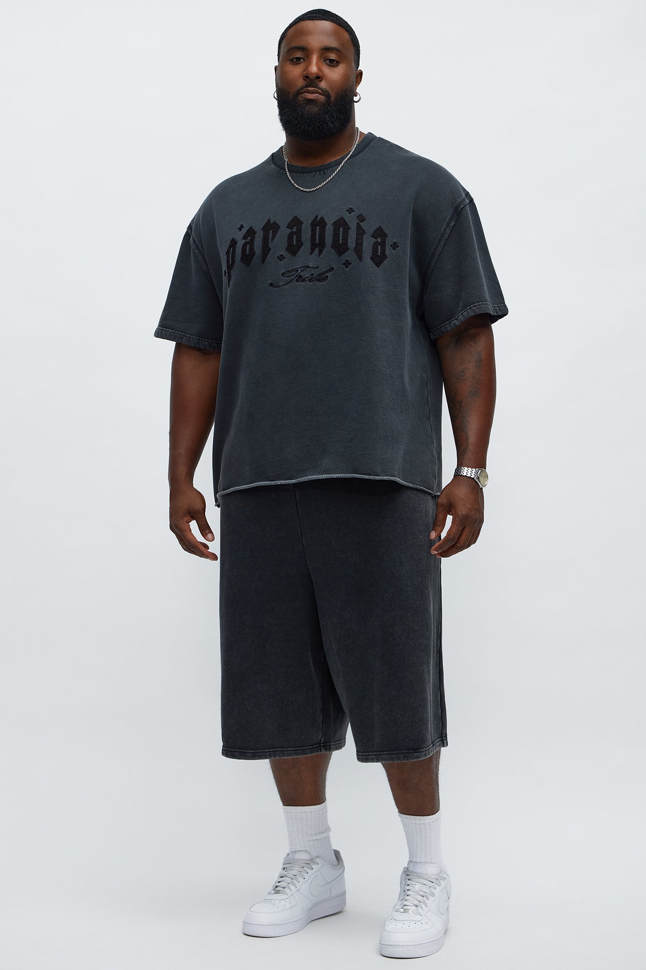 Paranoid Society Short Sleeve Tee - Charcoal