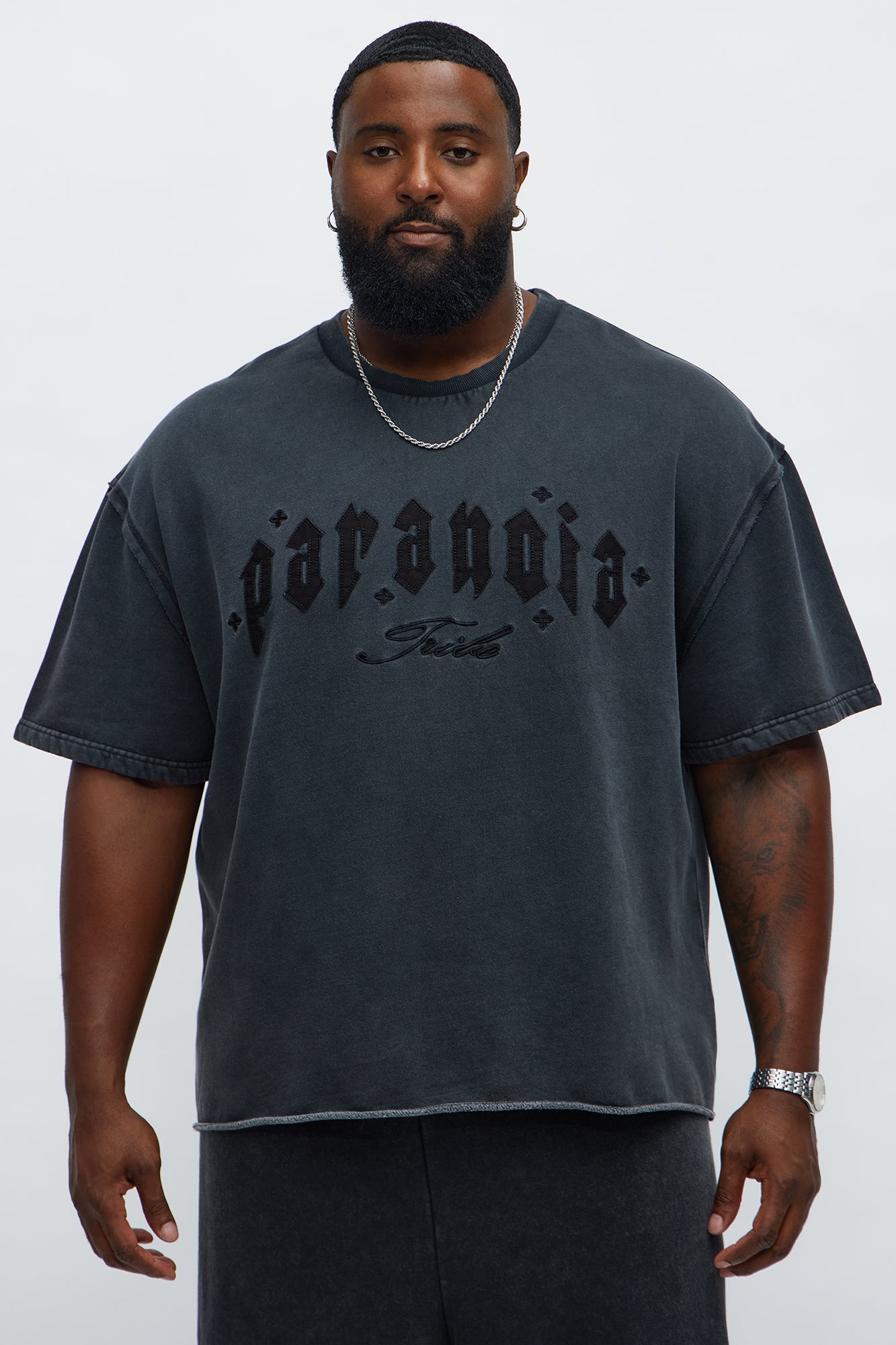 Paranoid Society Short Sleeve Tee - Charcoal