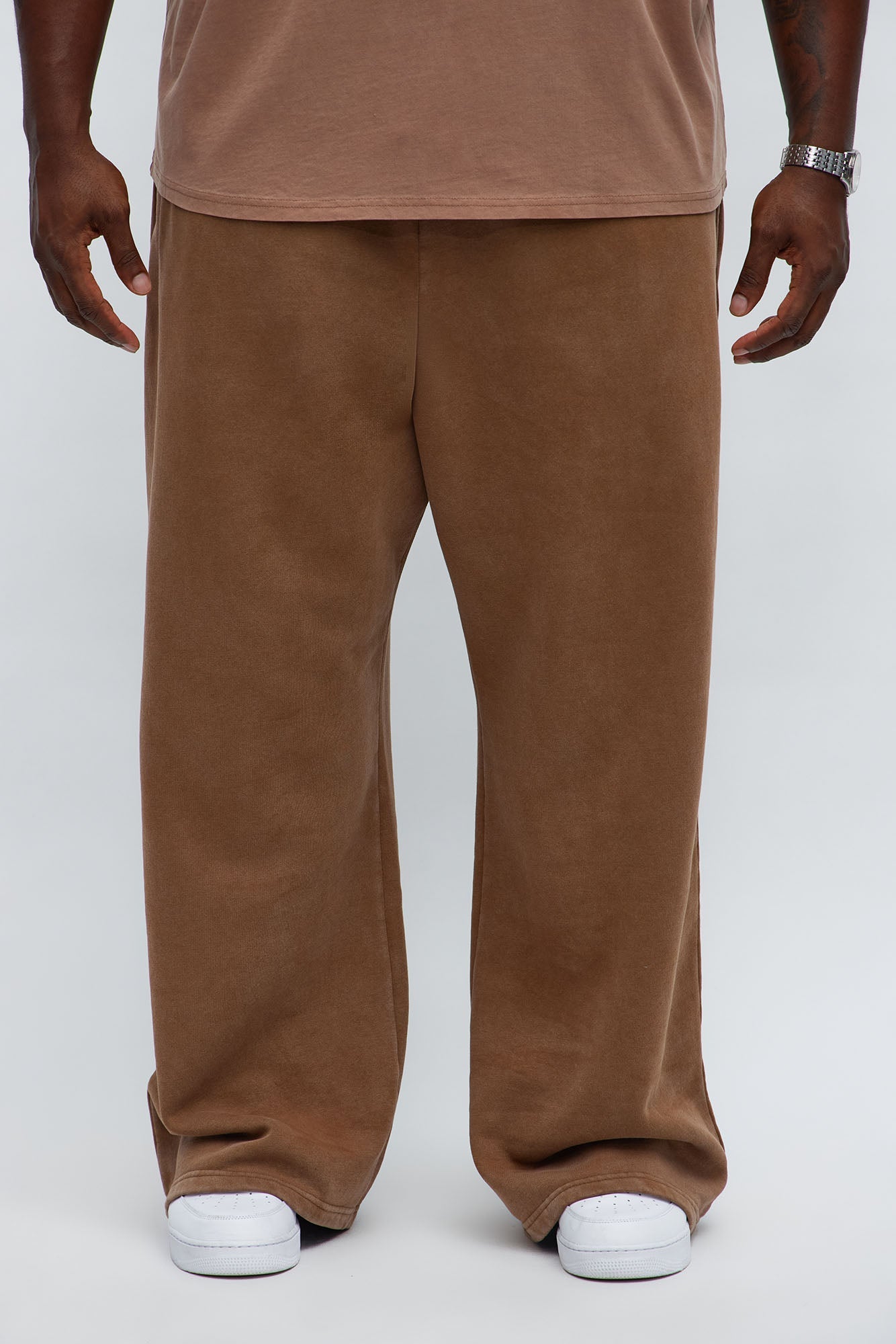 Tyson Baggy Washed Pants - Brown