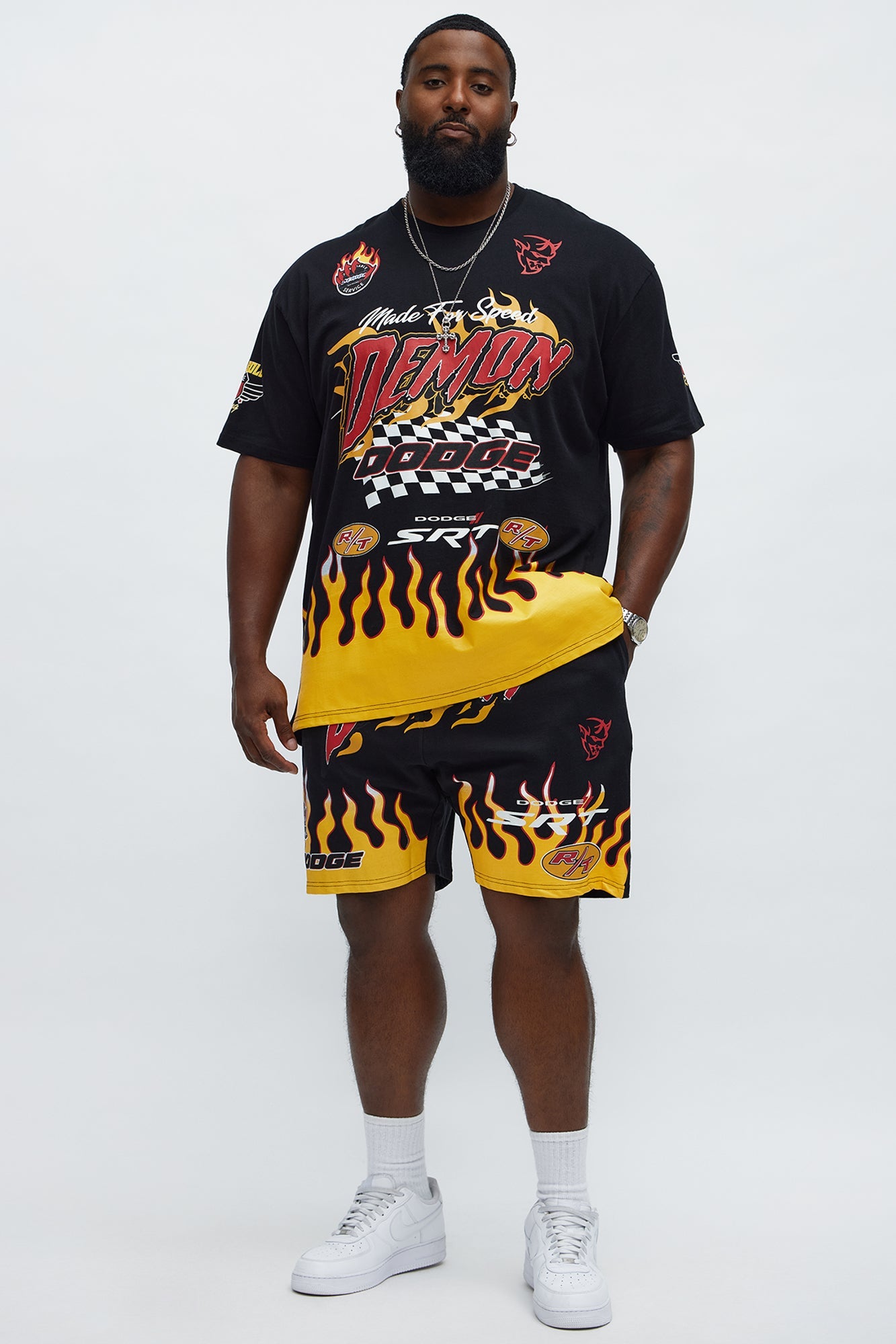 Dodge Demon Racing Team Sweatshorts - Black