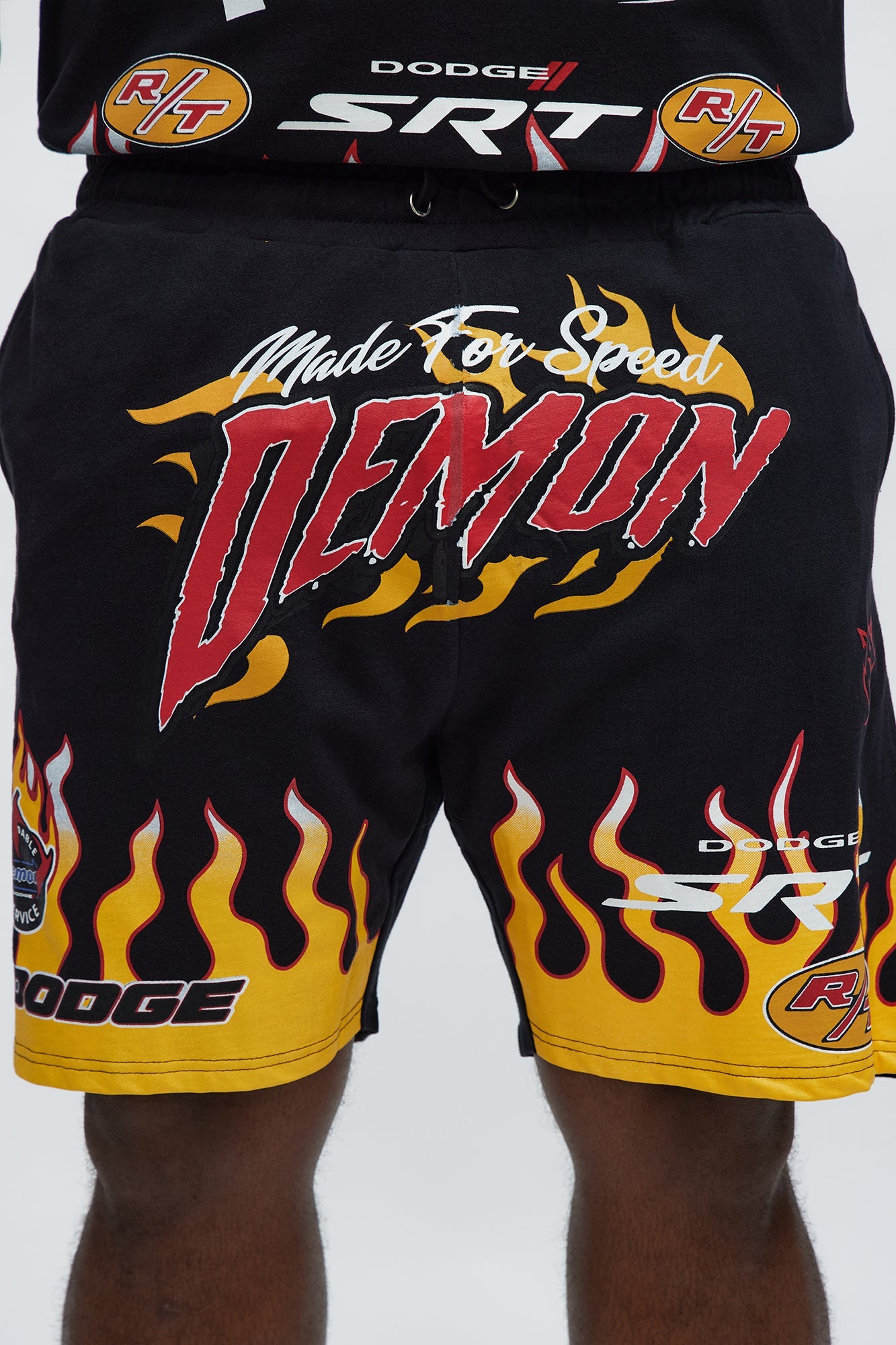 Dodge Demon Racing Team Sweatshorts - Black