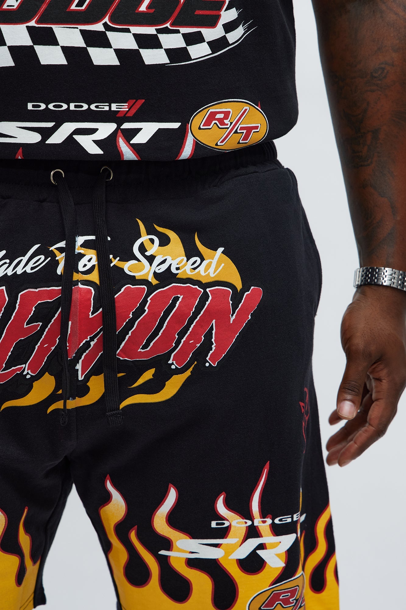 Dodge Demon Racing Team Sweatshorts - Black