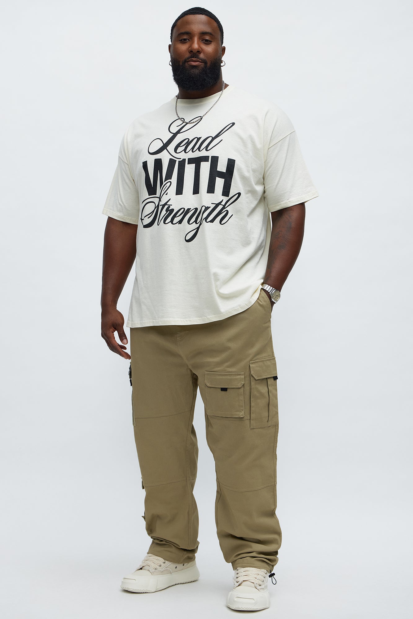 Lead With Strength Short Sleeve Tee - Off White
