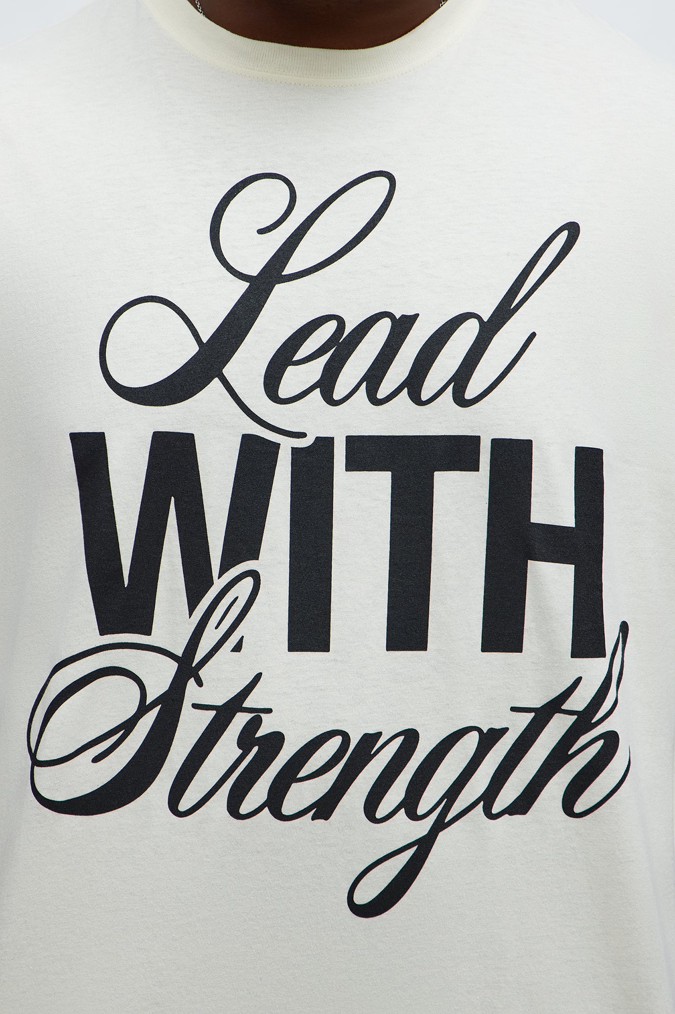 Lead With Strength Short Sleeve Tee - Off White