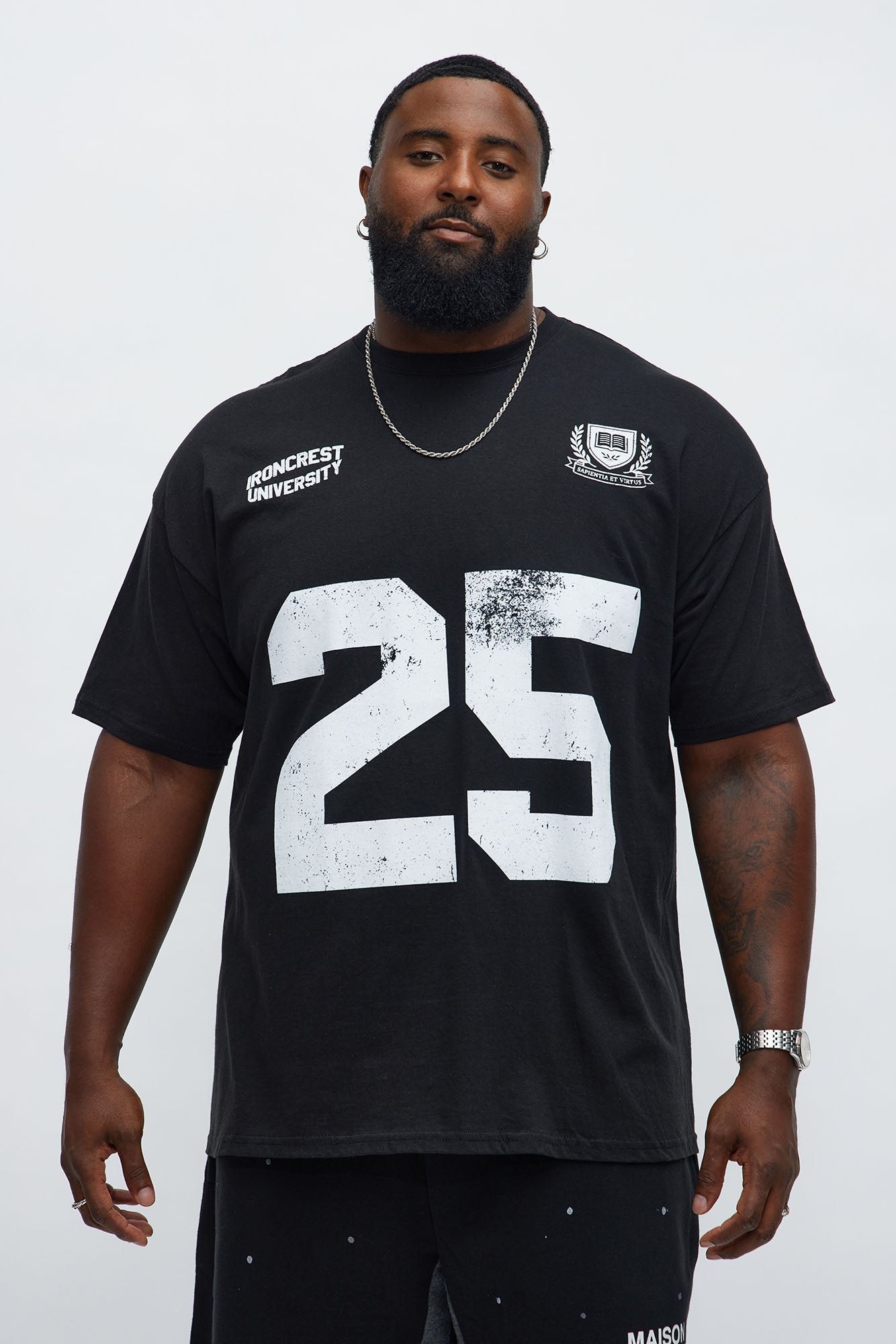 Gridiron Short Sleeve Tee - Black