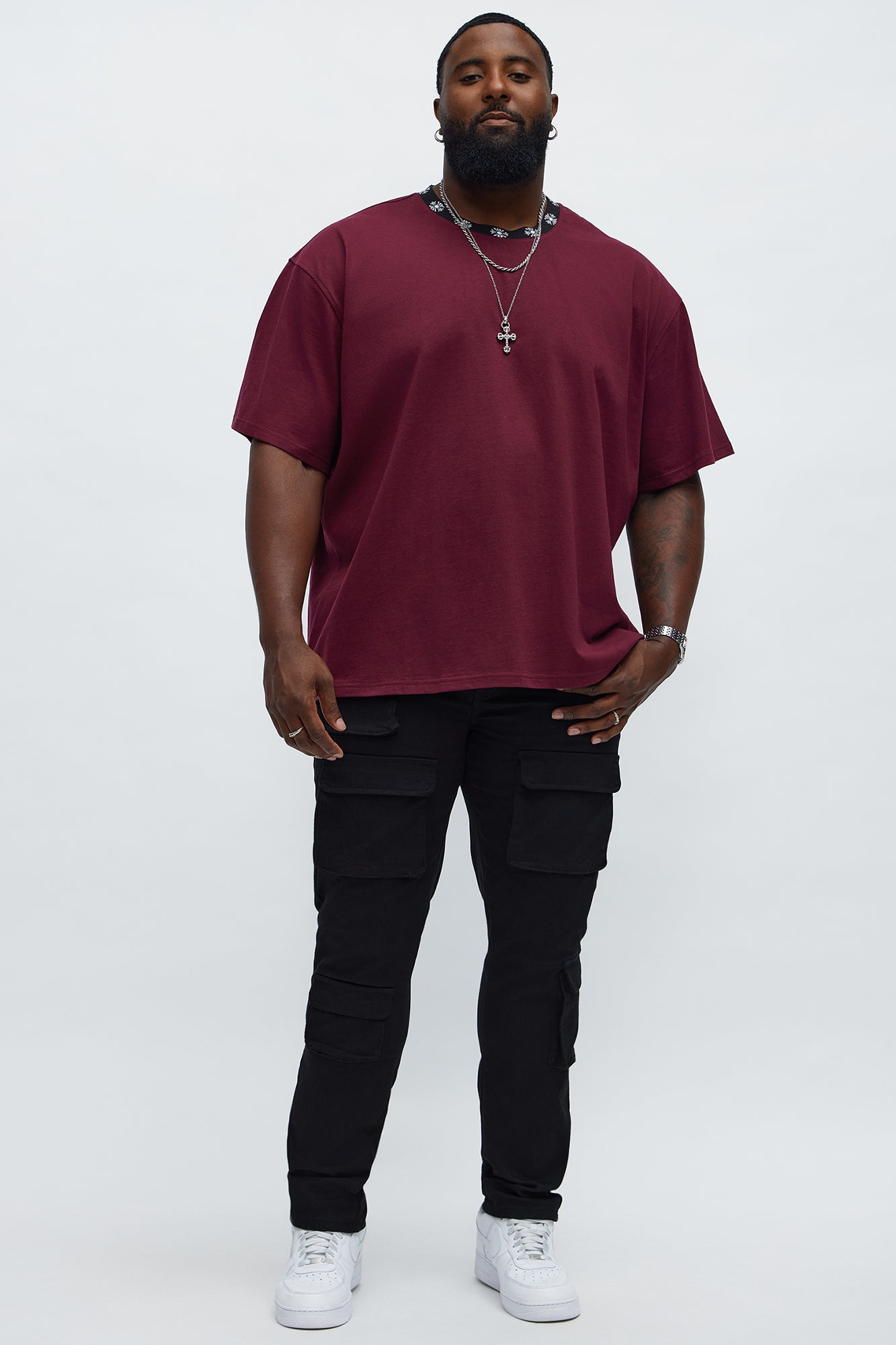 Skinny Pocket Me Cargo Pants - Black