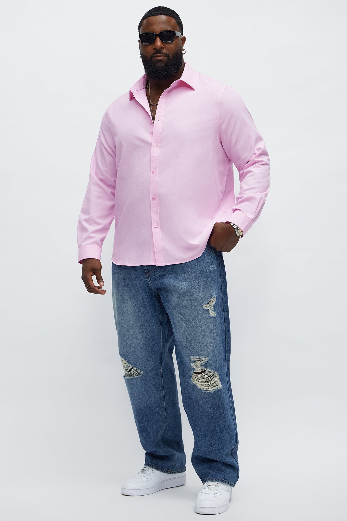 Oxford Long Sleeve Shirt - Pink