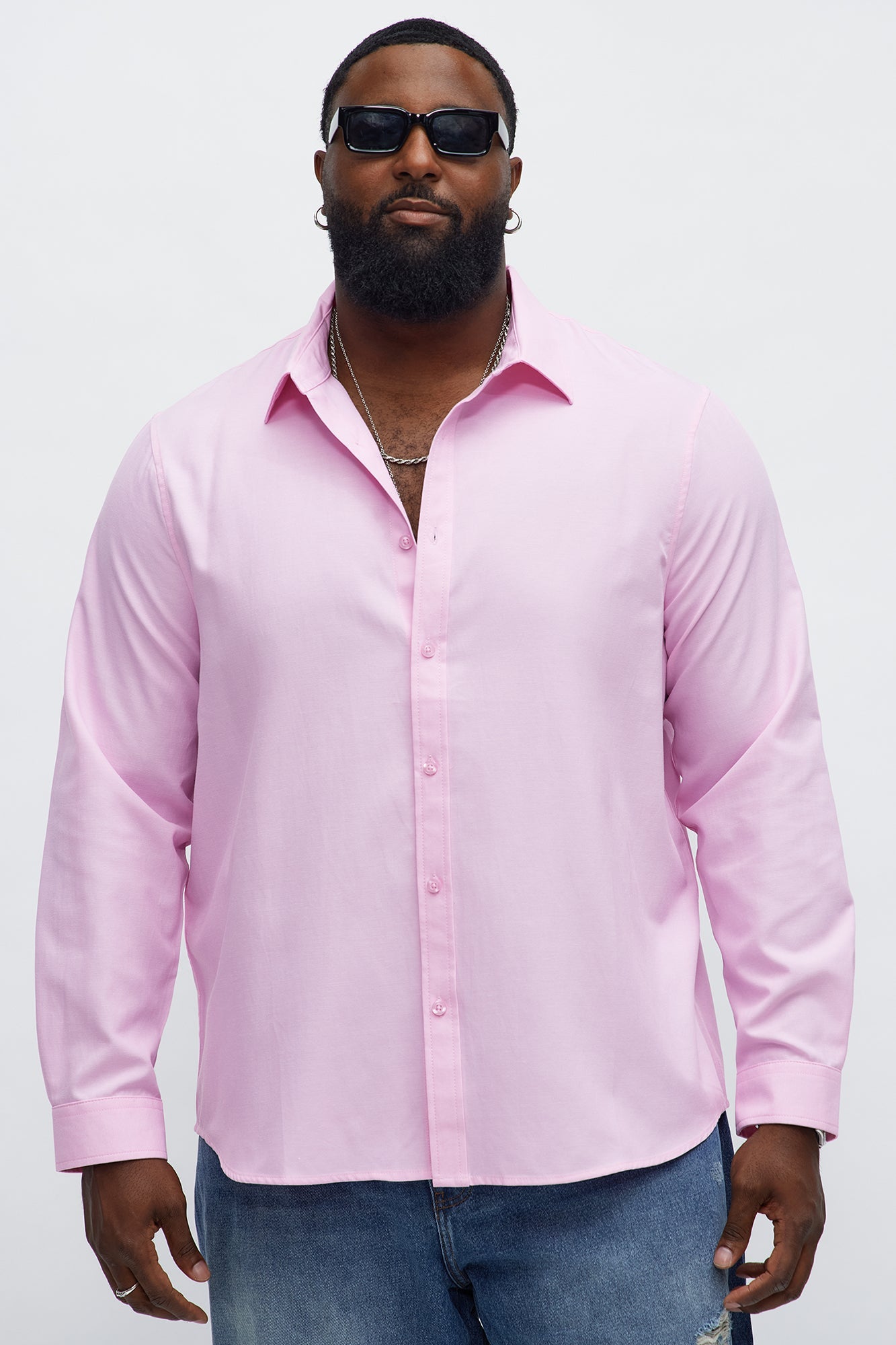 Oxford Long Sleeve Shirt - Pink
