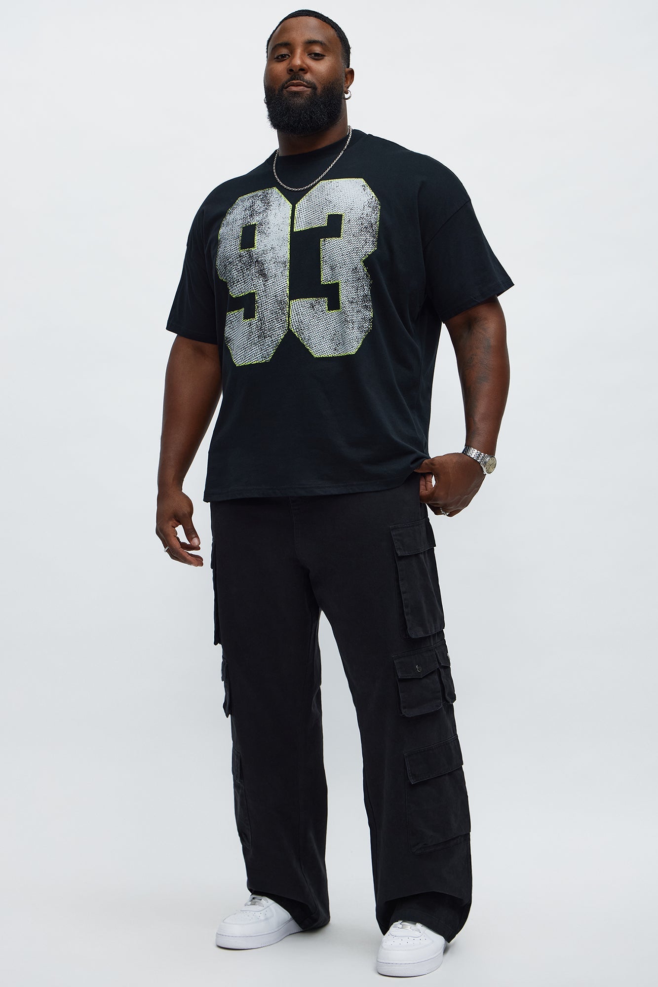 How We Chill From 93 Till Boxy Short Sleeve Tee - Black