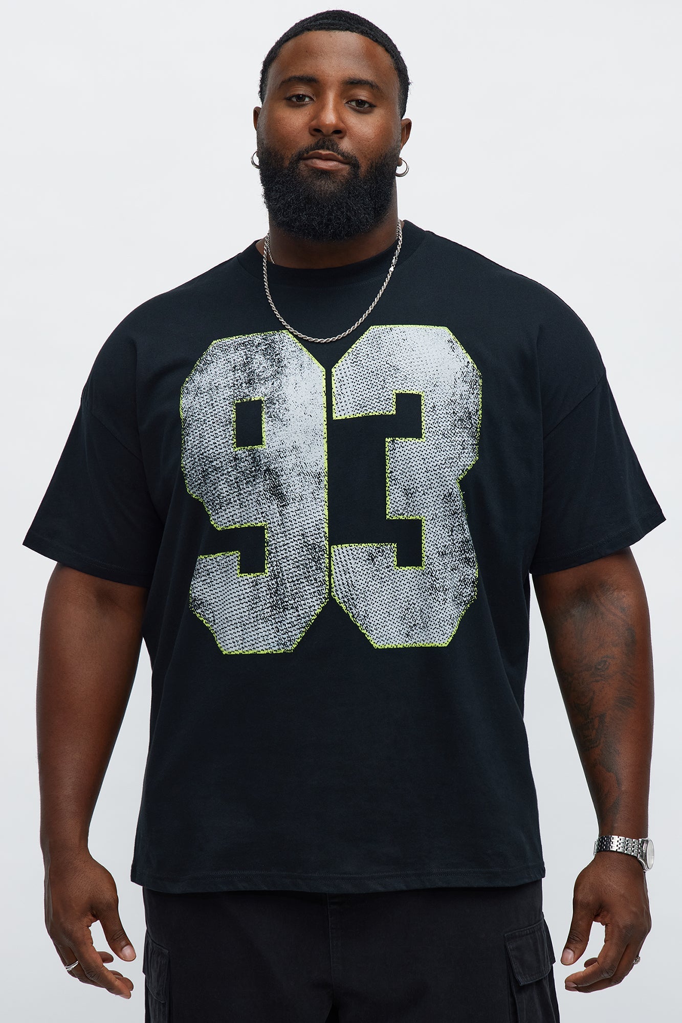 How We Chill From 93 Till Boxy Short Sleeve Tee - Black