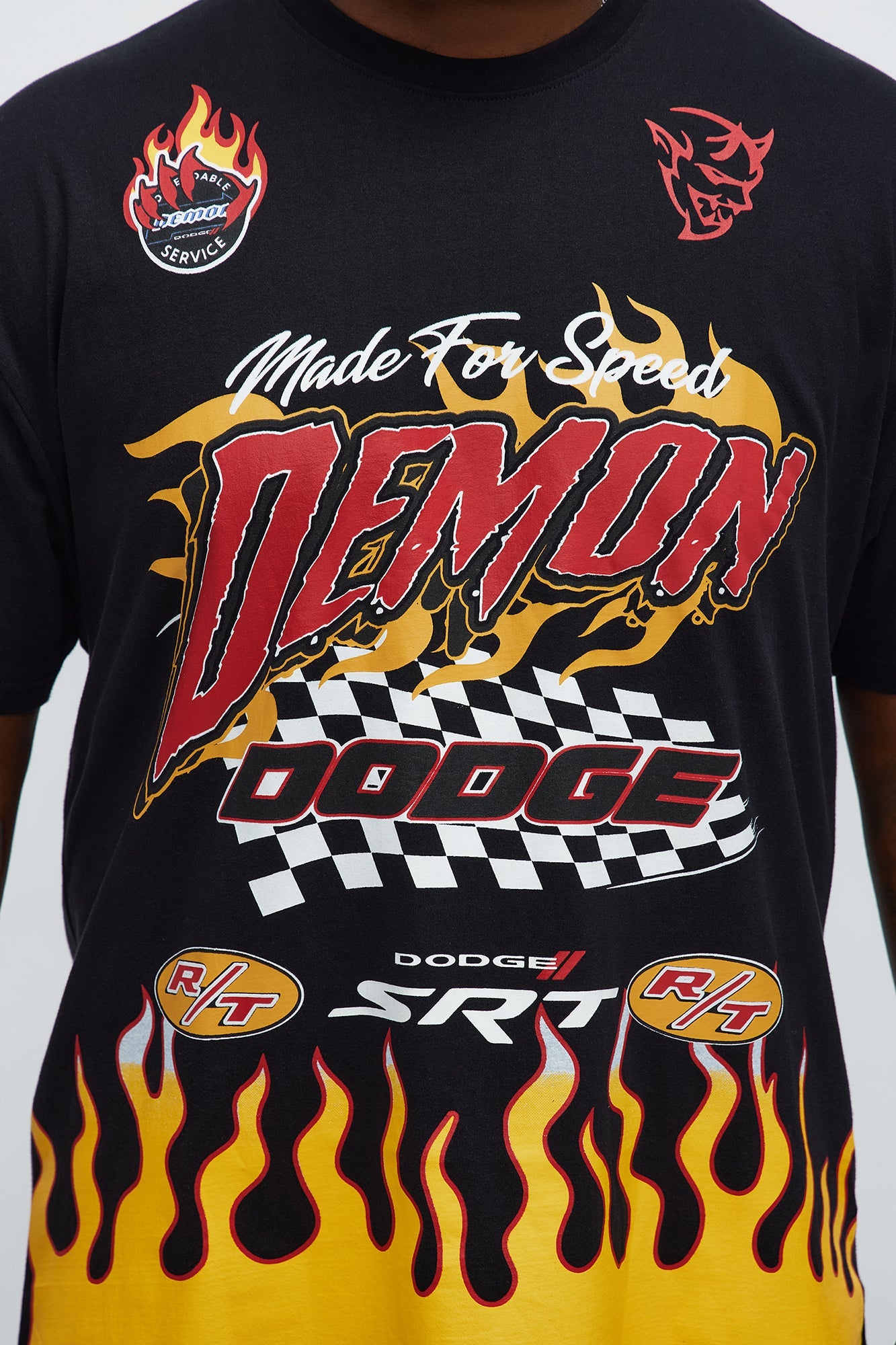 Dodge Demon Racing Team Short Sleeve Tee - Black