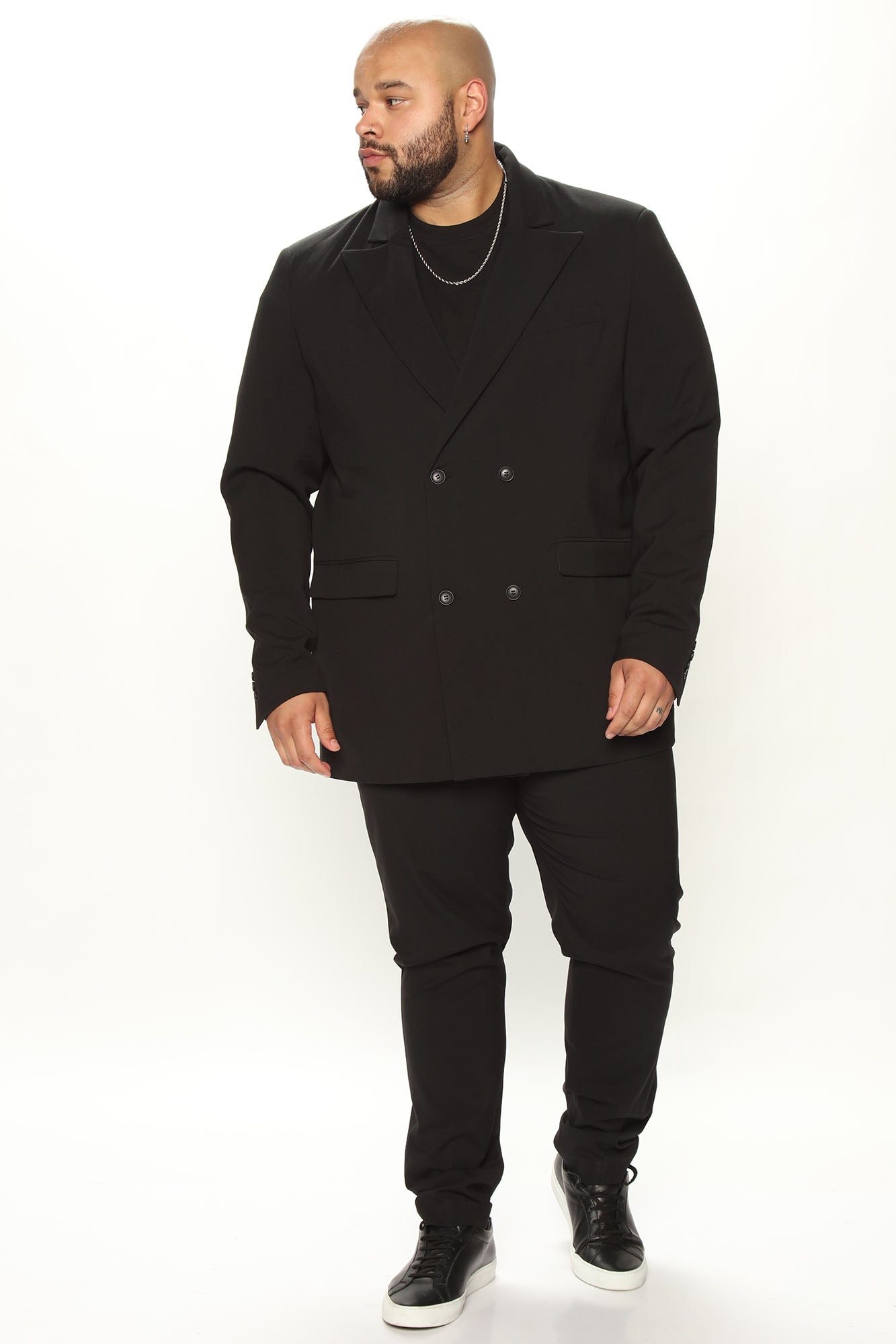 Tall Modern Stretch Slim Trouser - Black