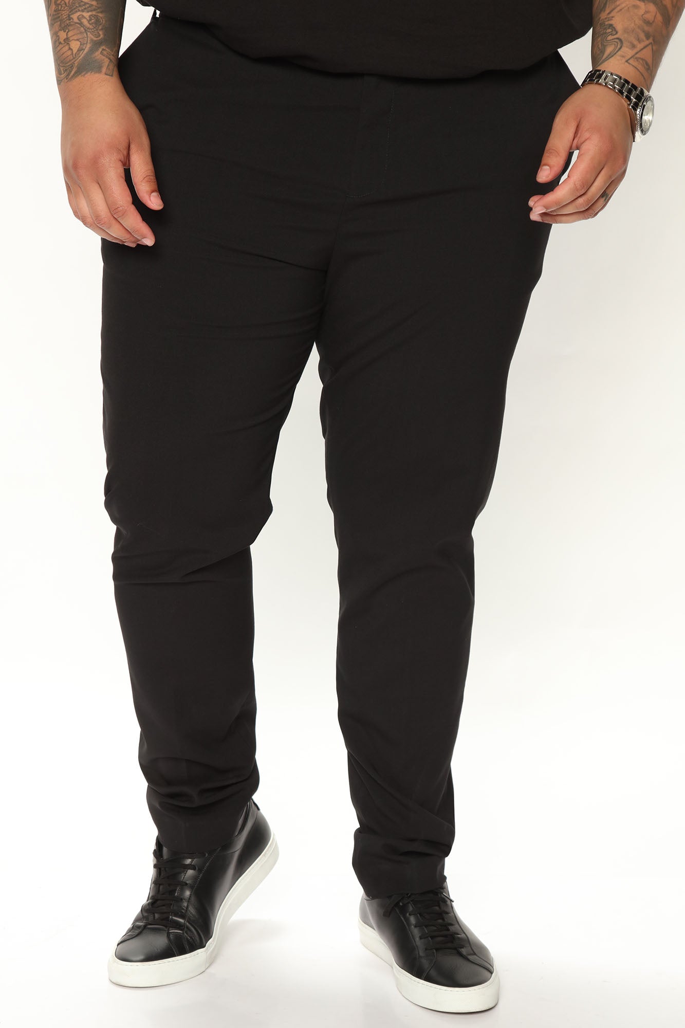 Tall Modern Stretch Slim Trouser - Black