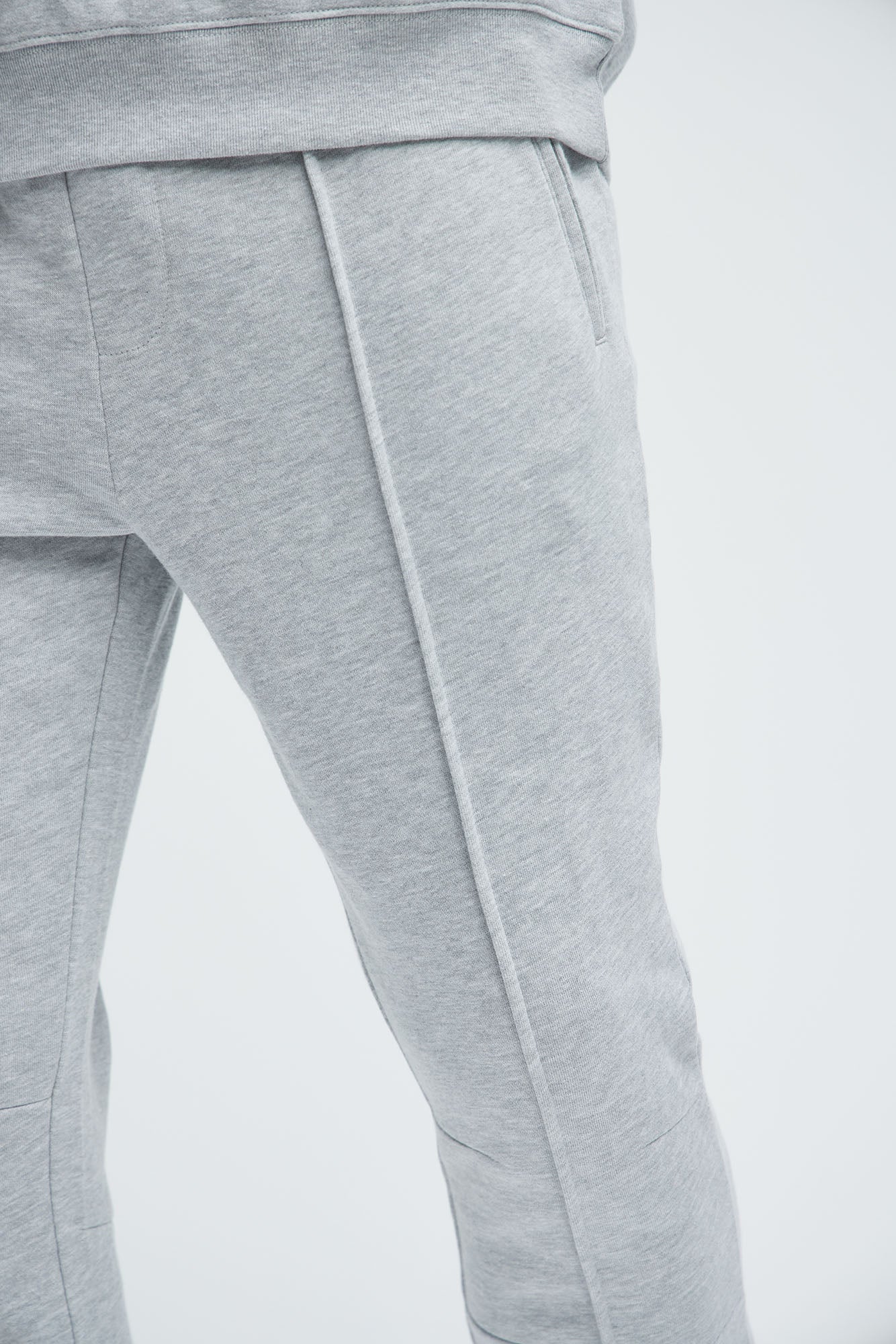 Ian Skinny Flare Sweatpants - Heather Grey