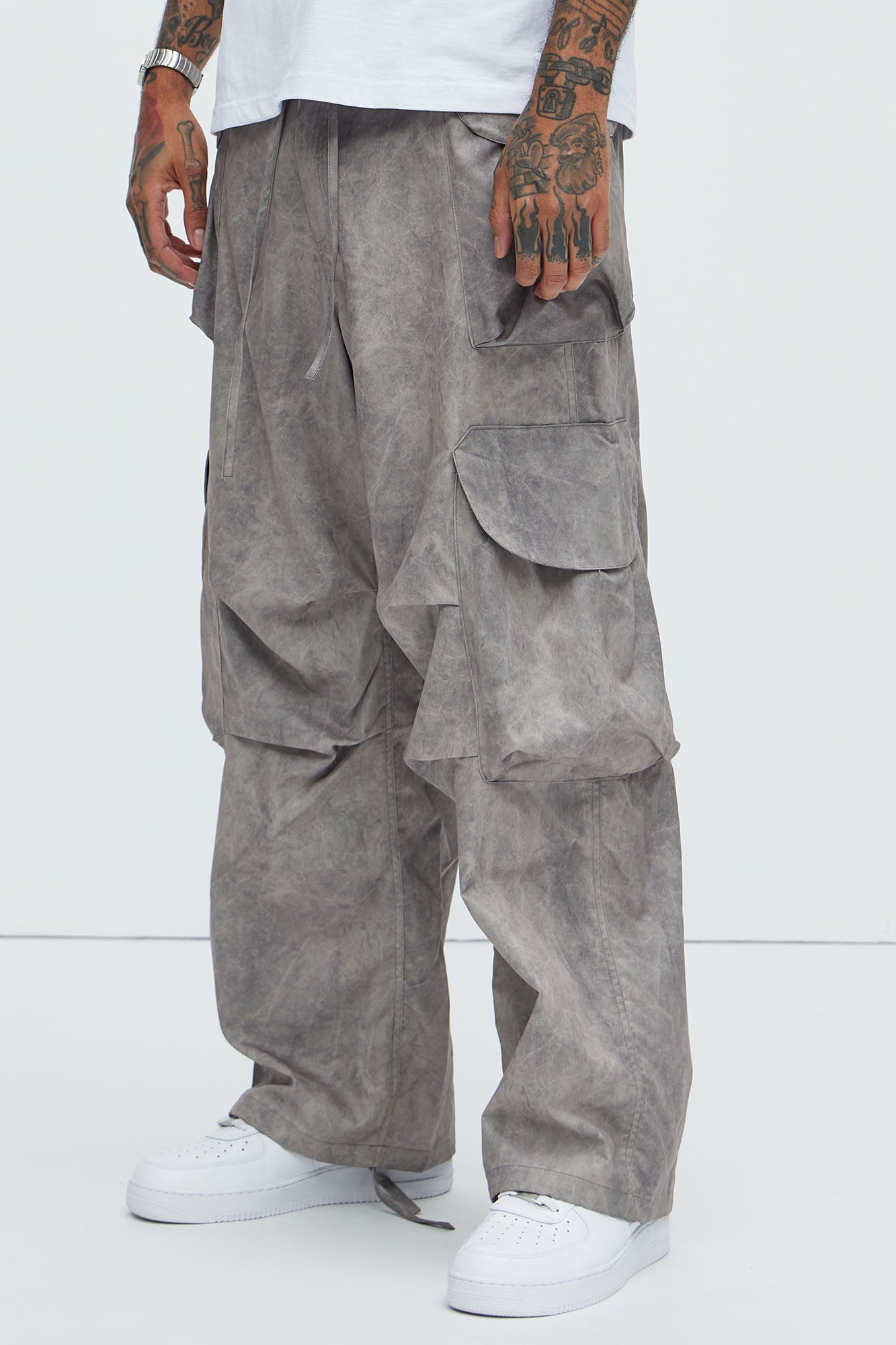 The Draco Marble Pants - Grey
