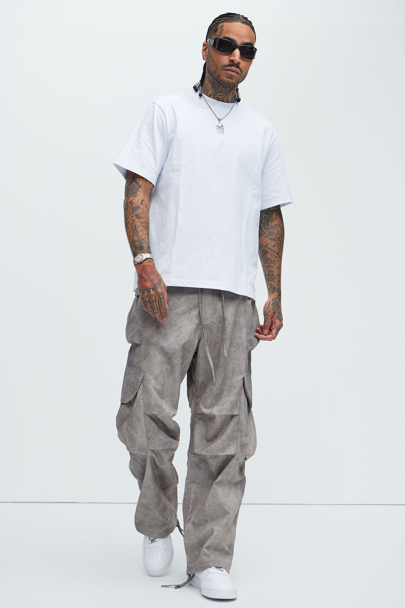 The Draco Marble Pants - Grey