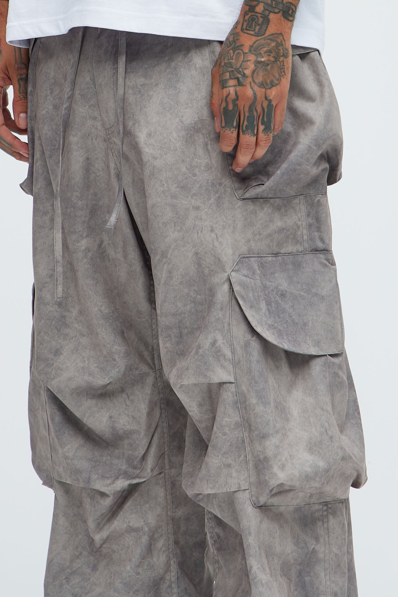 The Draco Marble Pants - Grey