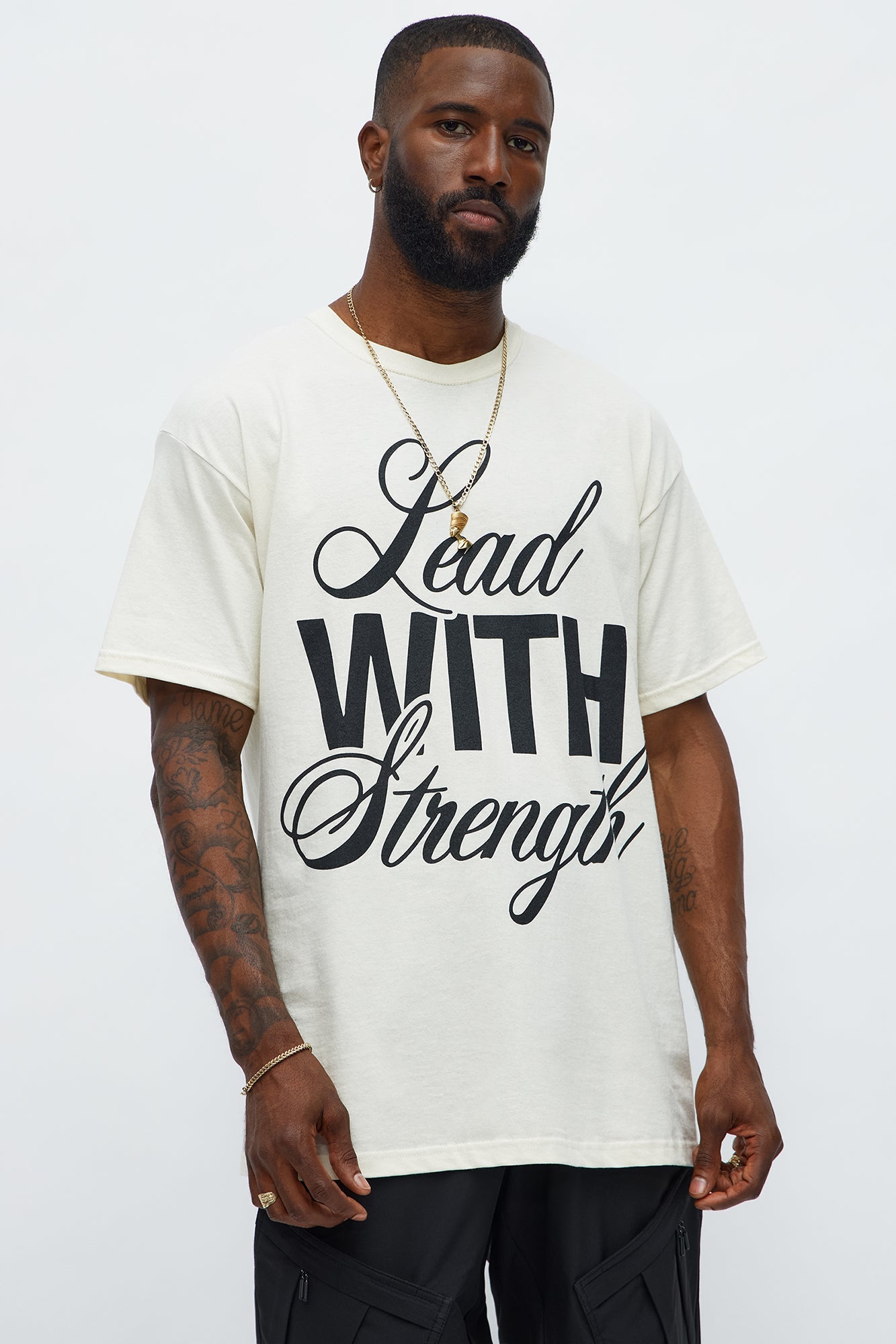 Lead With Strength Short Sleeve Tee - Off White