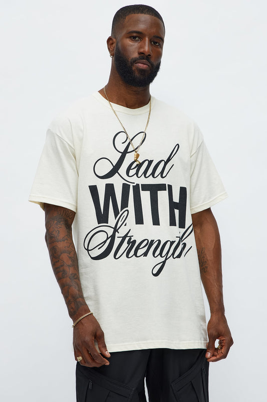 Lead With Strength Short Sleeve Tee - Off White