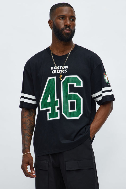 Celtics Boxy Number Tee - Black