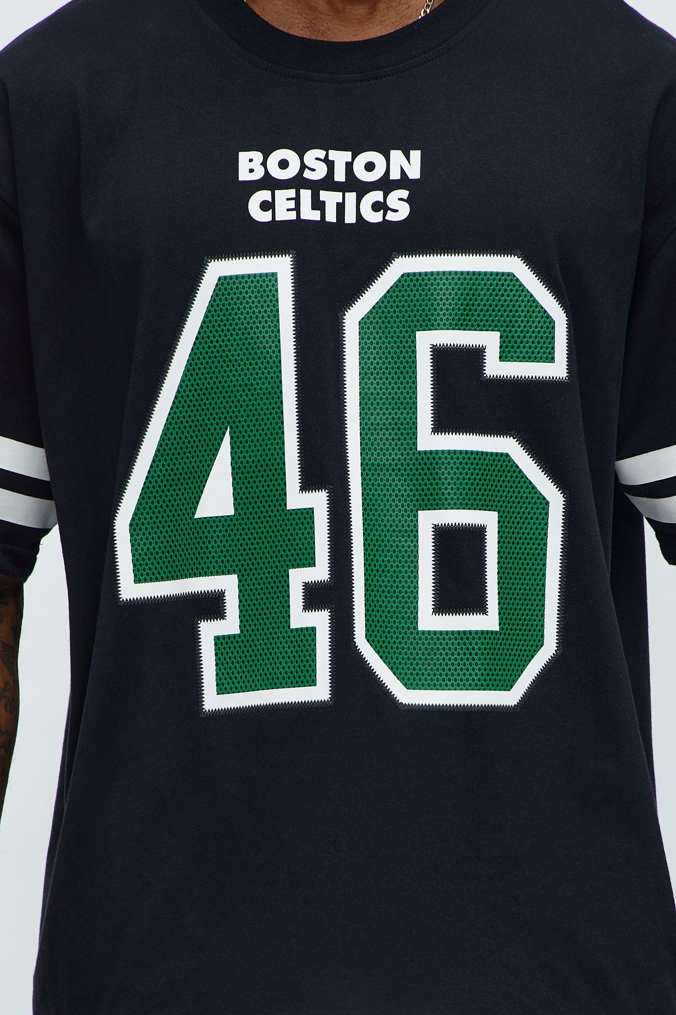 Celtics Boxy Number Tee - Black