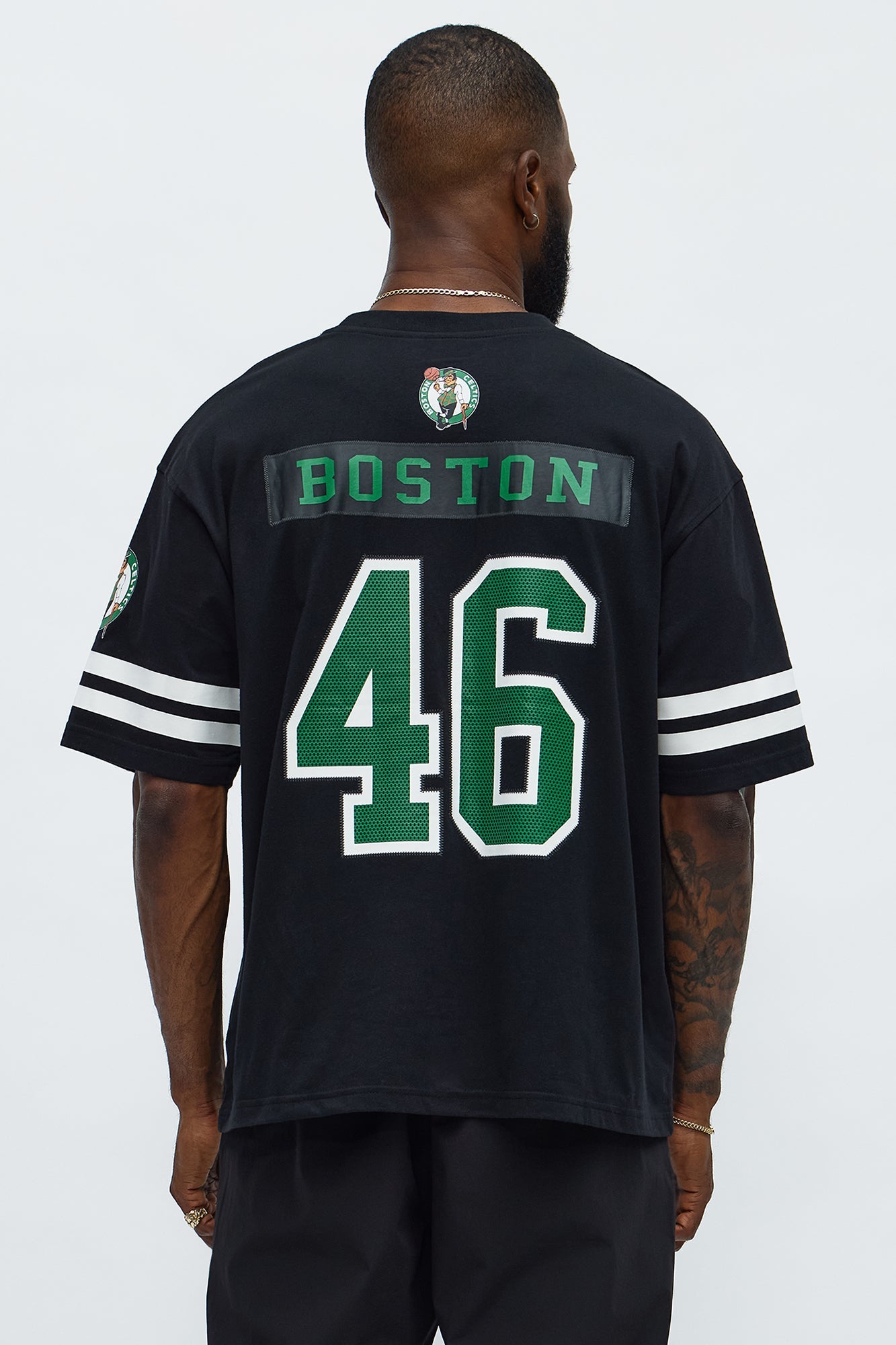 Celtics Boxy Number Tee - Black